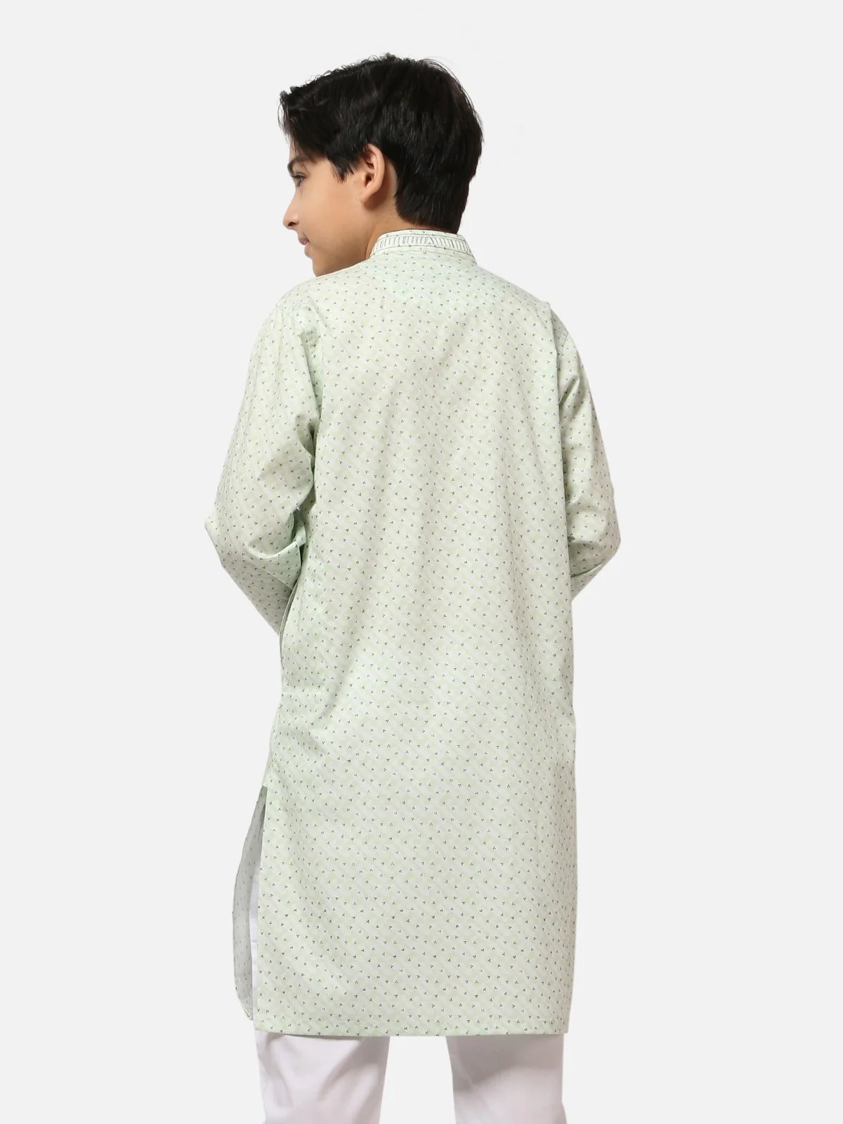 Embroidered Cotton Kurta - EBTK20-3679 - Image 3