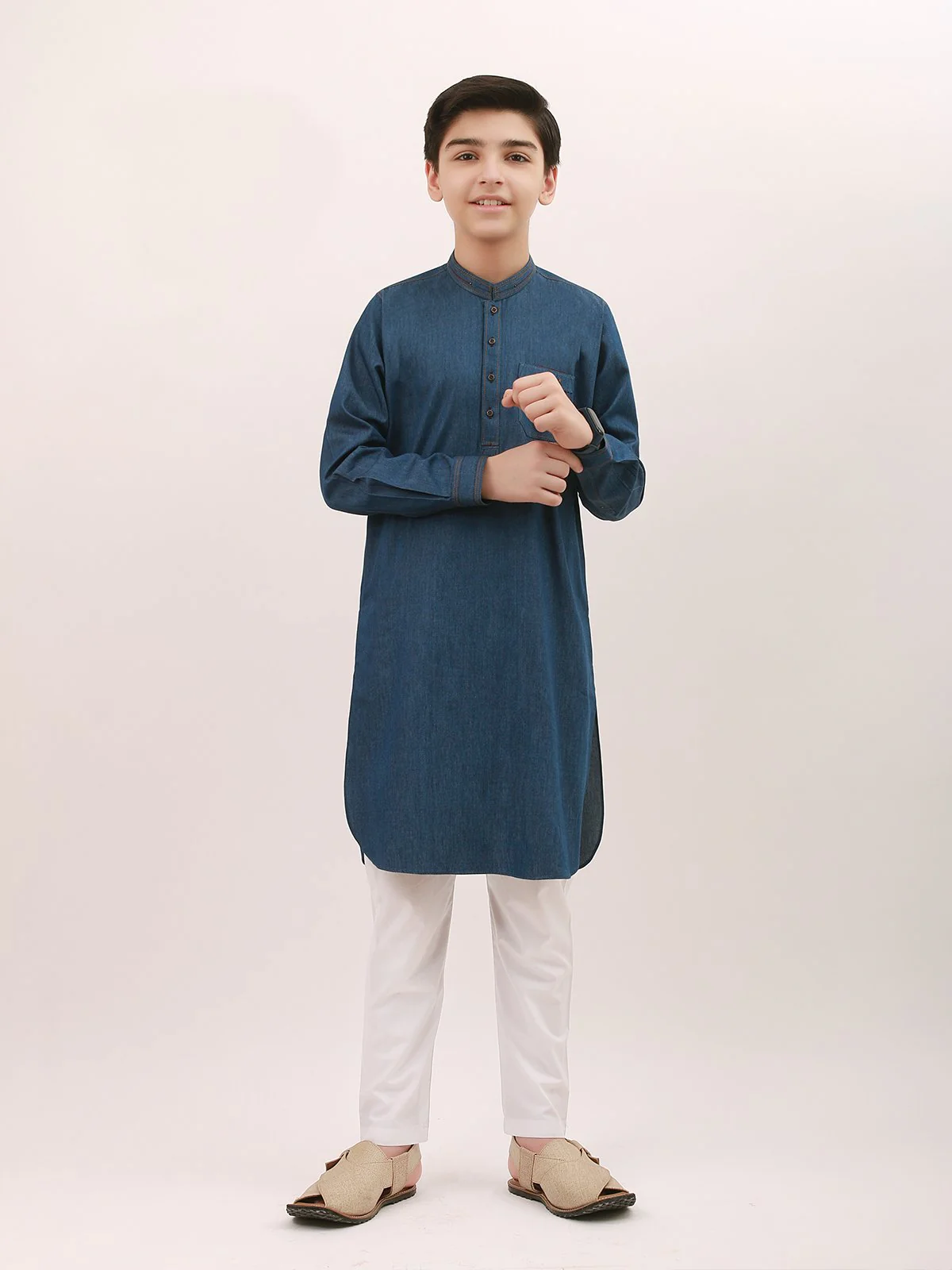 Denim Kurta - EBTK21-3724