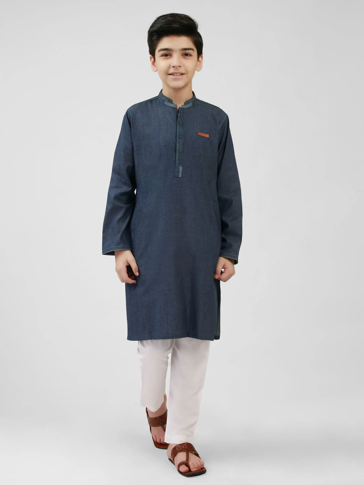 Denim Kurta - EBTK21-3729