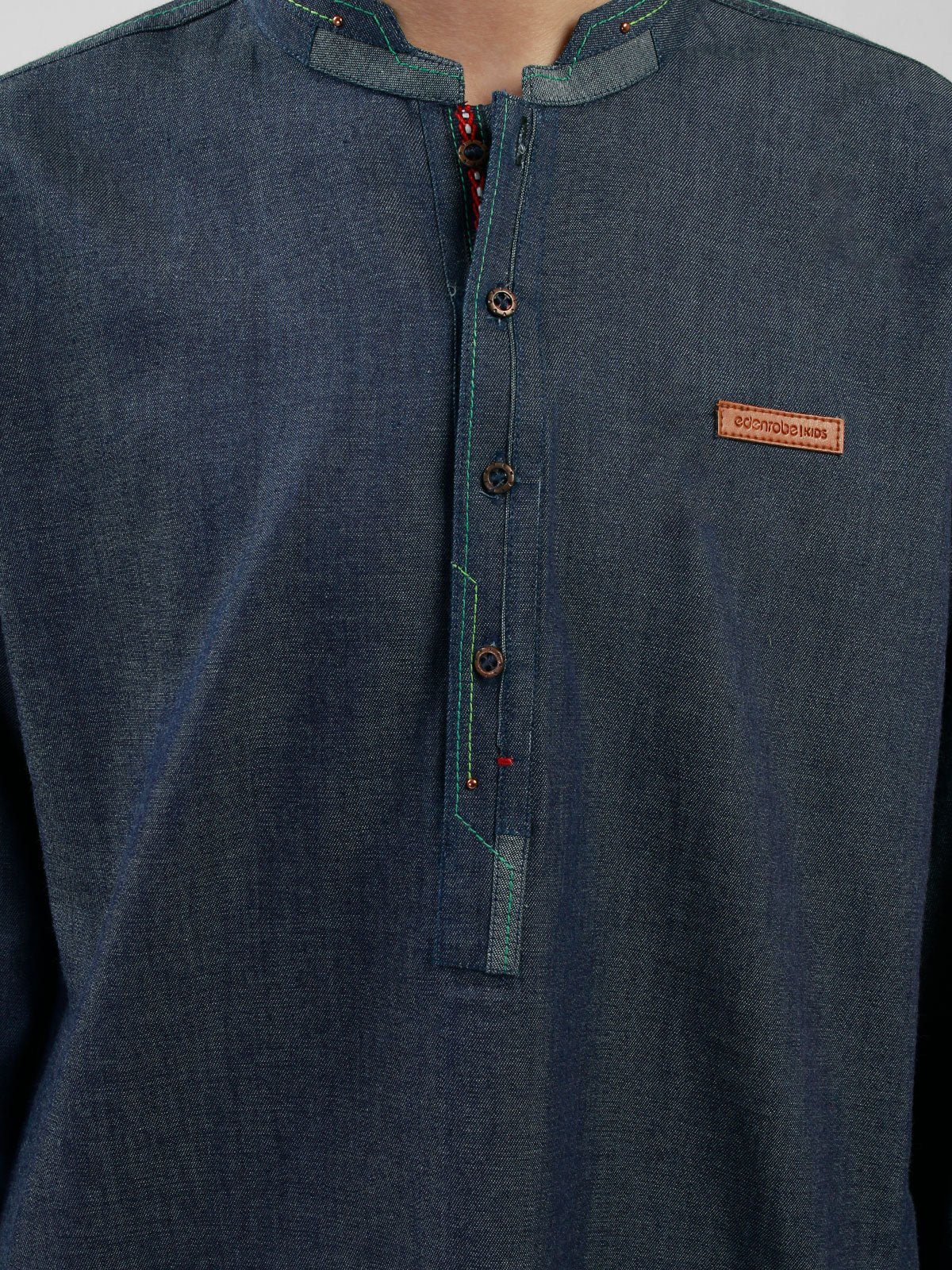 Denim Kurta - EBTK21-3729 - Image 3