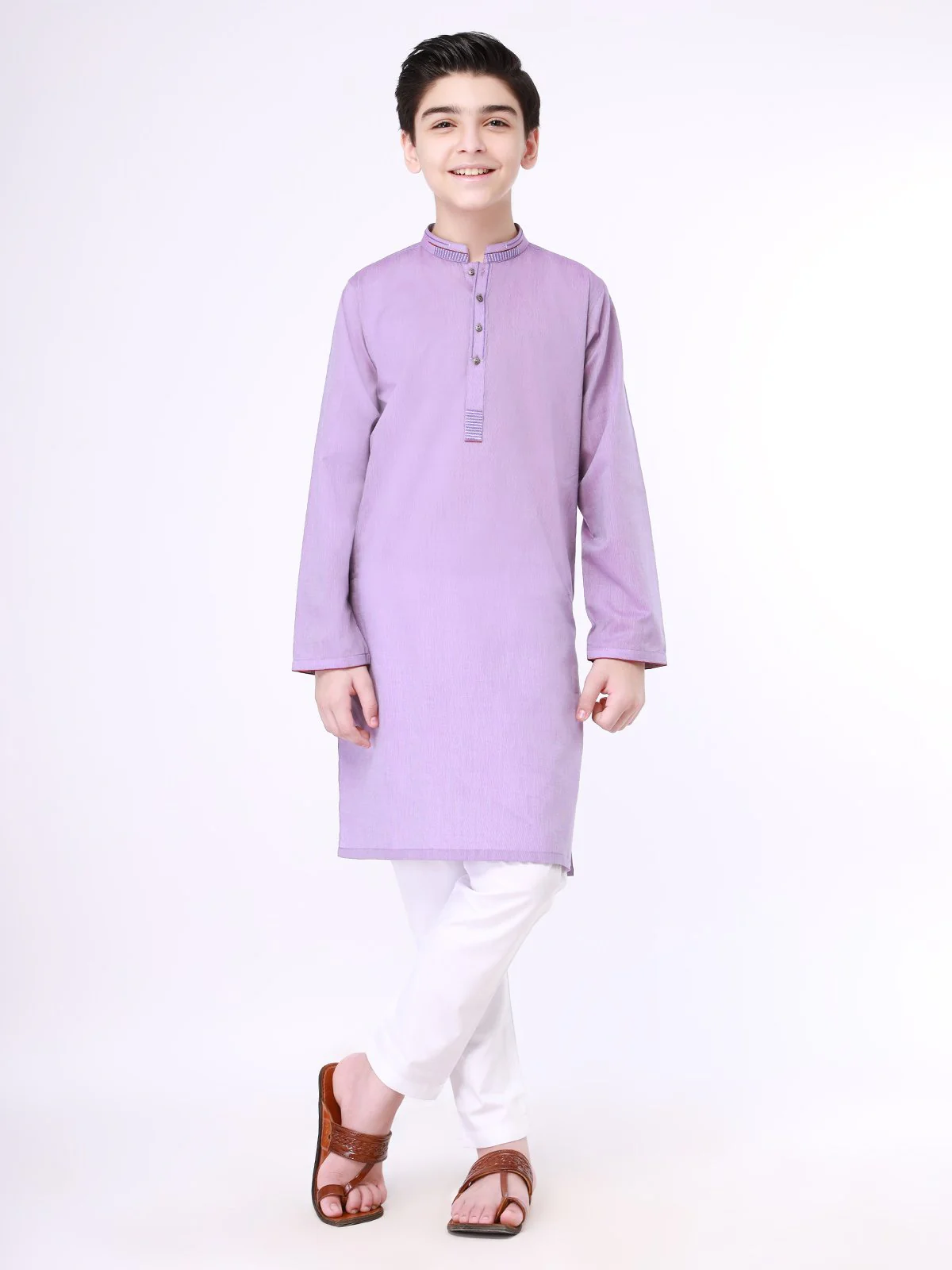 Embroidered Cotton Kurta - EBTK21-3748
