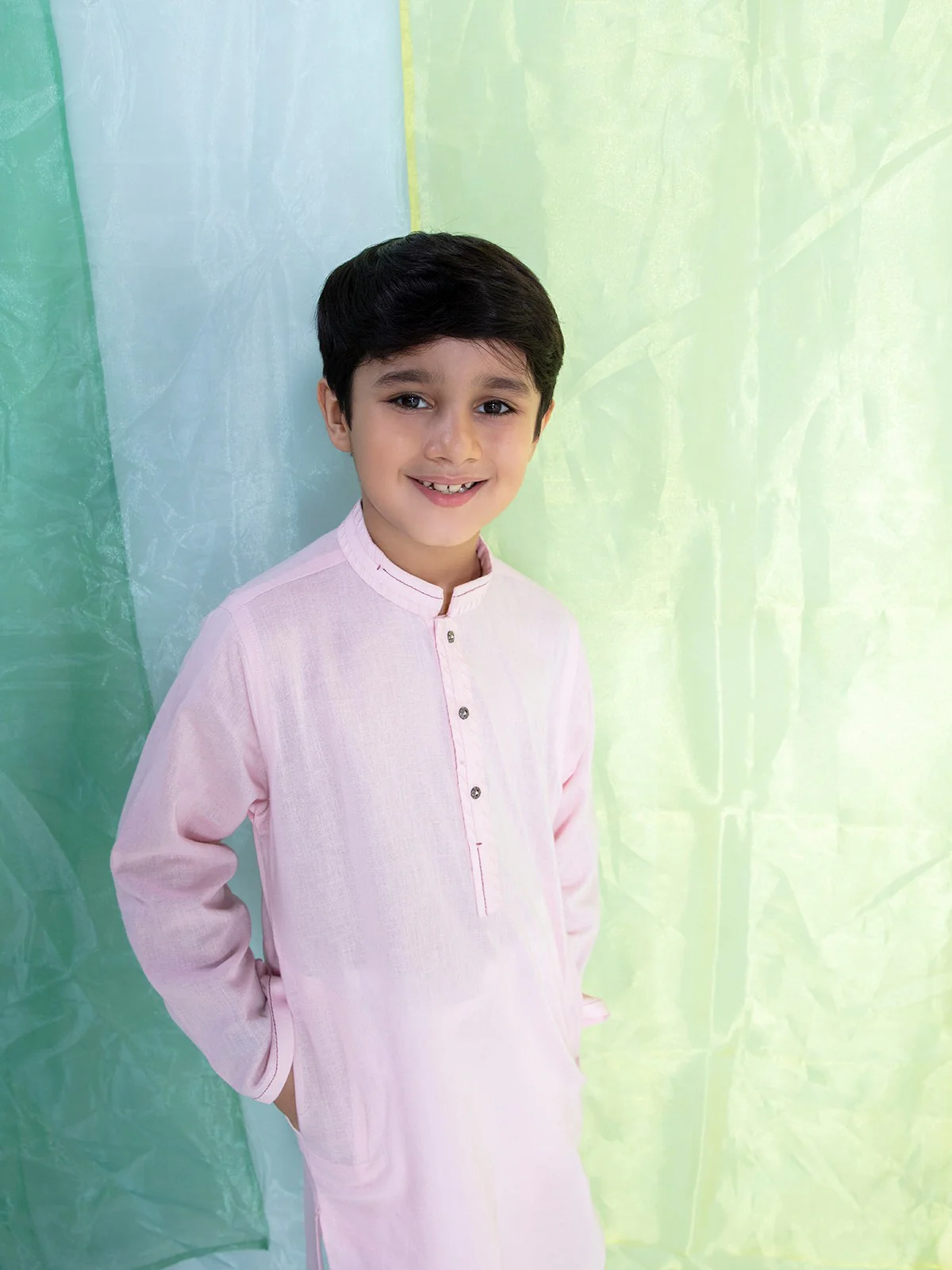 Linen Kurta - EBTK21-3760 - Image 5