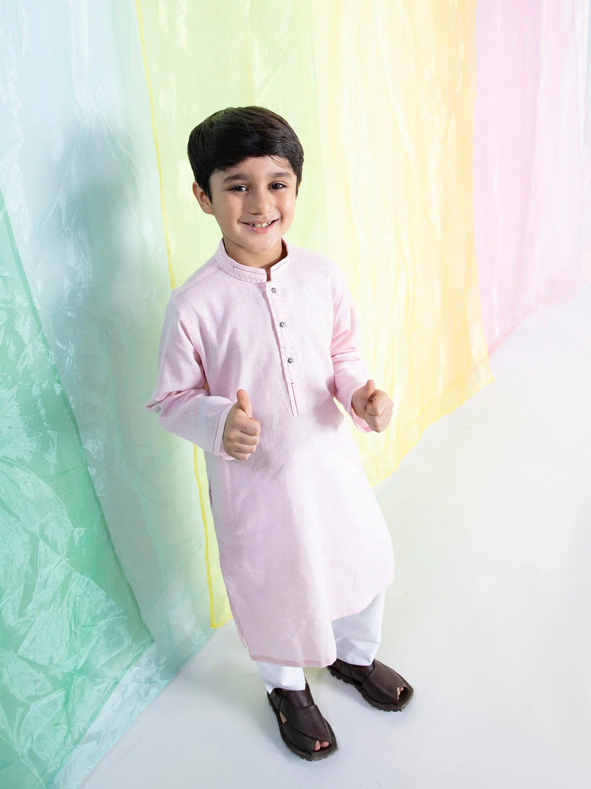 Linen Kurta - EBTK21-3760 - Image 6