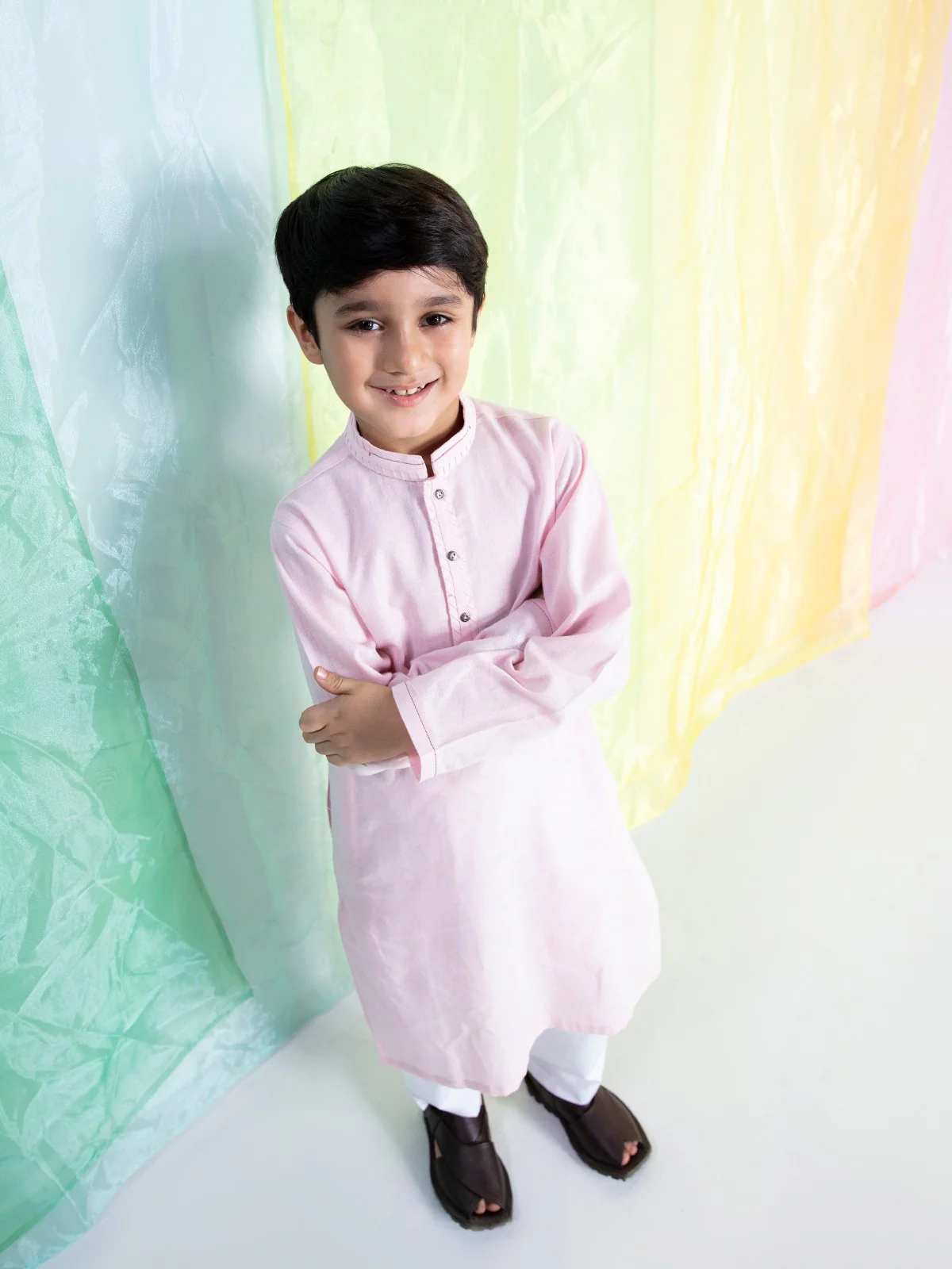 Linen Kurta - EBTK21-3760 - Image 7