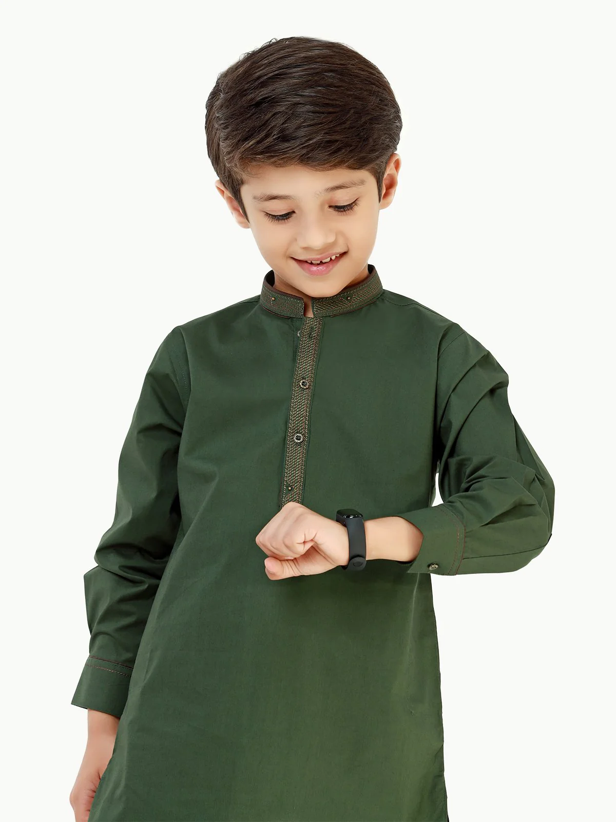 Embroidered Cotton Kurta - EBTK22-3749 - Image 2