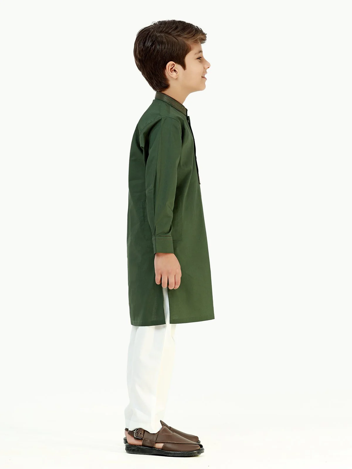 Embroidered Cotton Kurta - EBTK22-3749 - Image 3