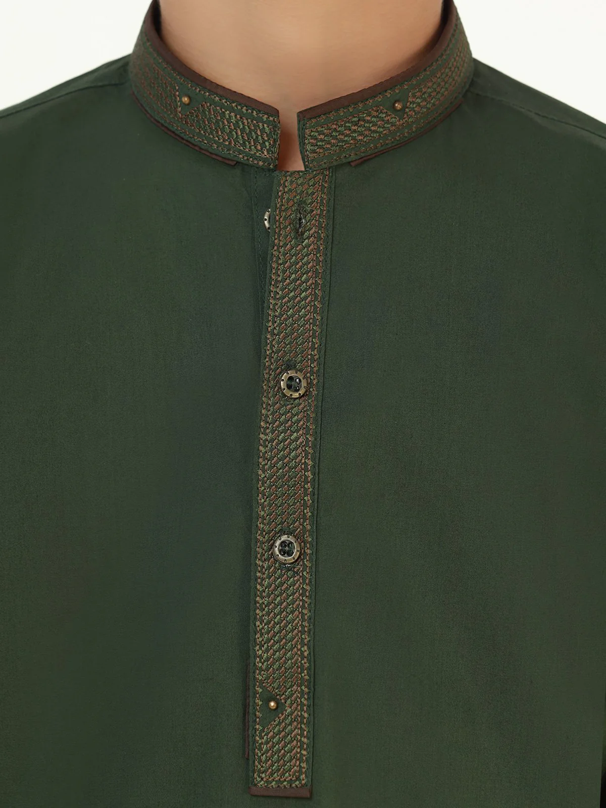Embroidered Cotton Kurta - EBTK22-3749 - Image 4