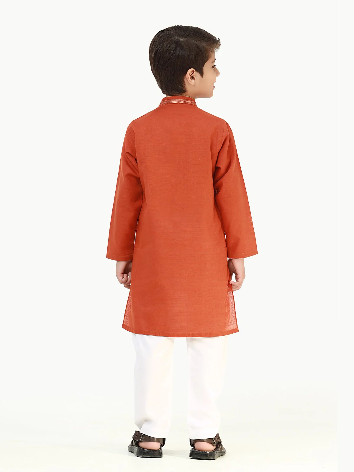 Embroidered Cotton Kurta - EBTK22-3809 - Image 5