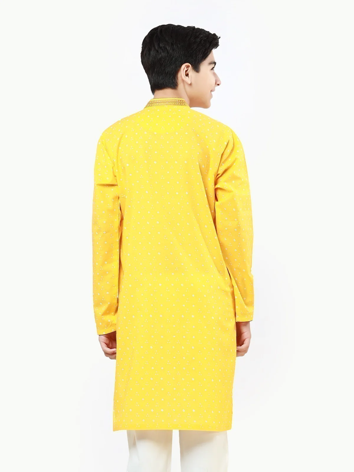 Embroidered Cotton Kurta - EBTK22-3816 - Image 5