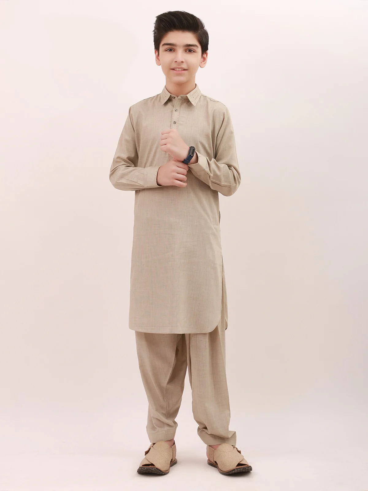 Embroidered Blended Shalwar Kameez - EBTKS21-3727