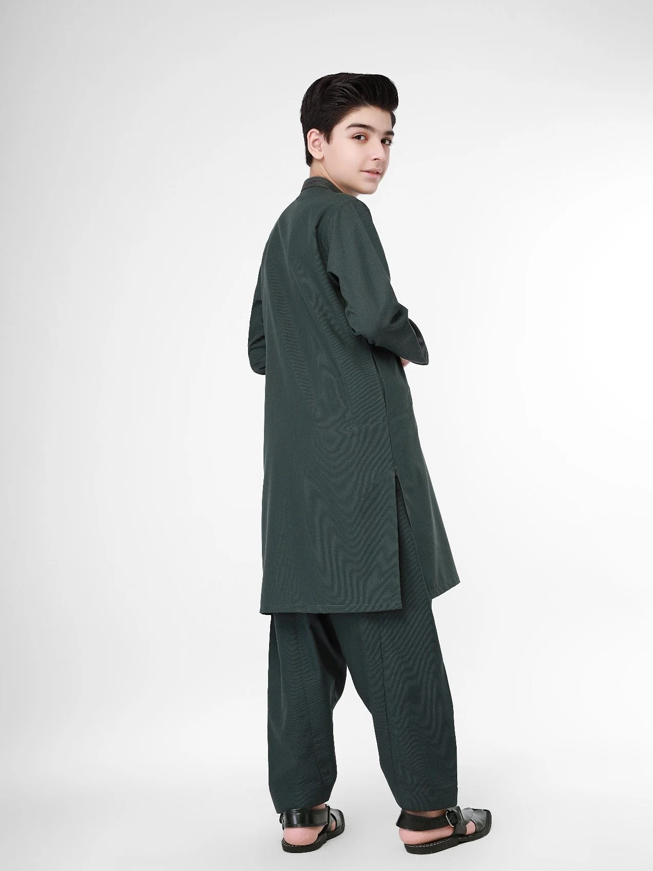 Embroidered Blended Shalwar Kameez - EBTKS22-3777 - Image 3