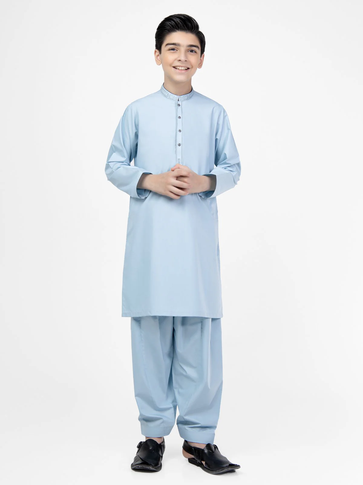 Embroidered Blended Shalwar Kameez - EBTKS22-3796 - Image 3