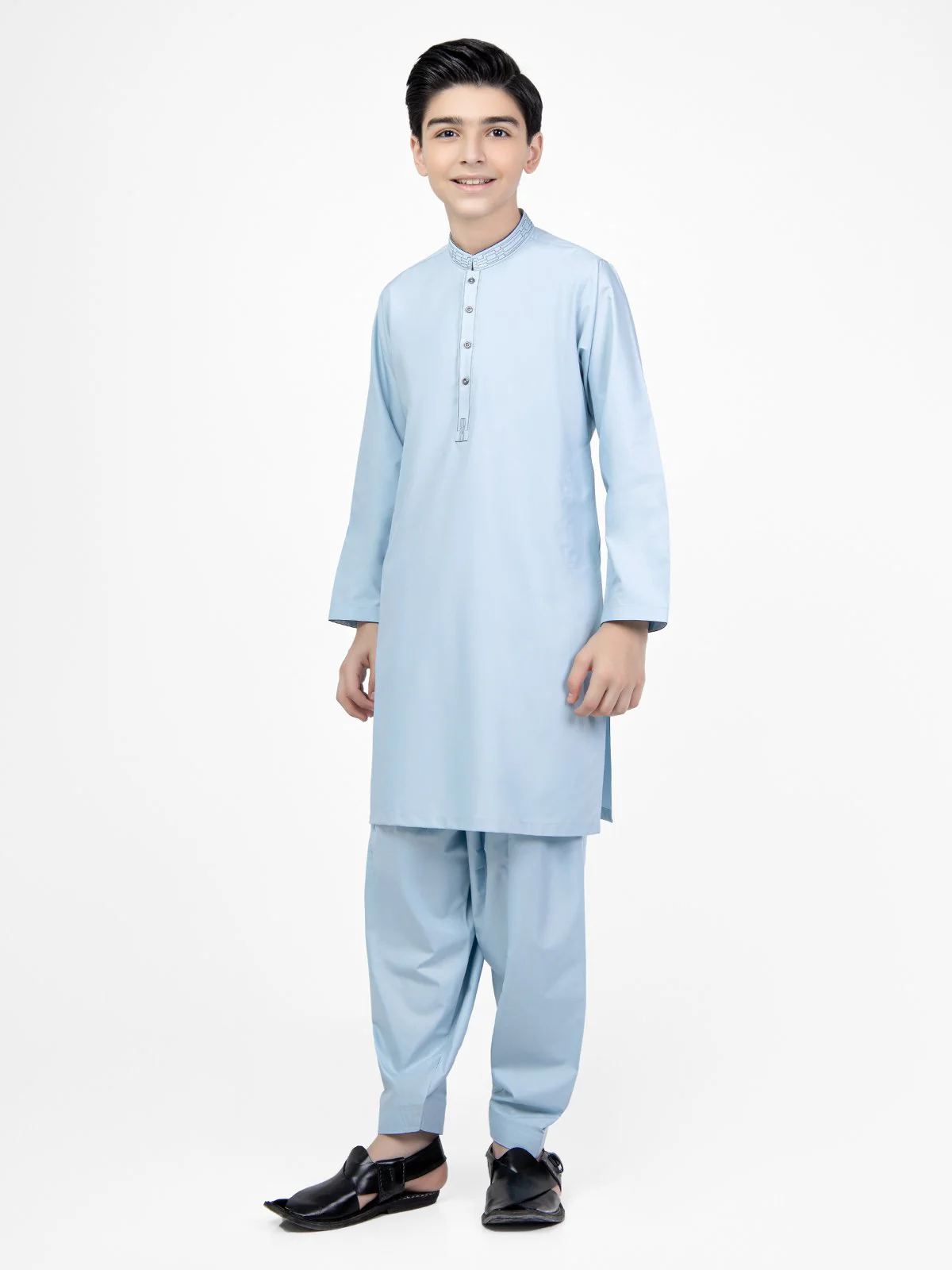 Embroidered Blended Shalwar Kameez - EBTKS22-3796 - Image 4