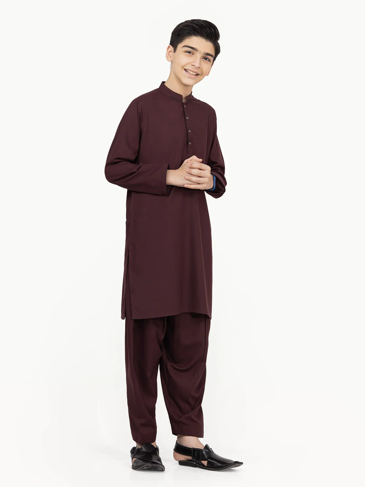 Embroidered Blended Shalwar Kameez - EBTKS22-3797 - Image 3