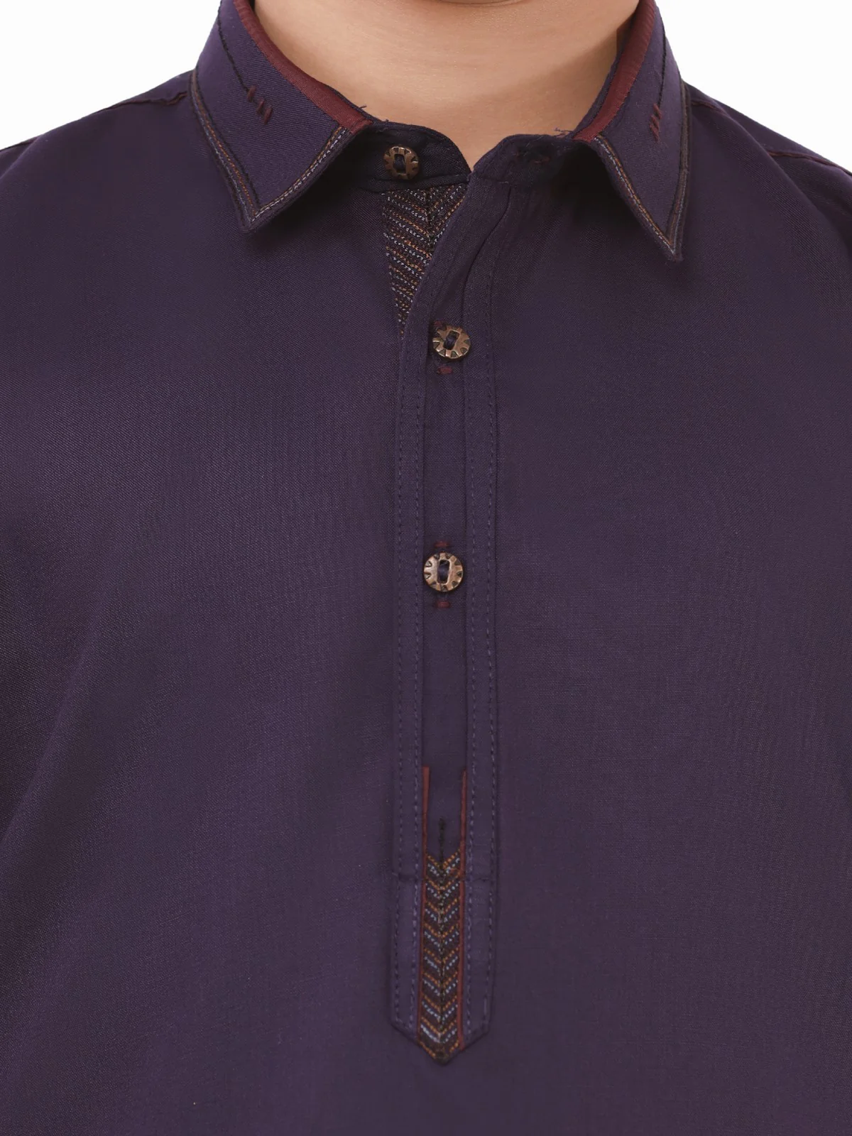 Embroidered Blended Shalwar Kameez - EBTKS22-3798 - Image 4