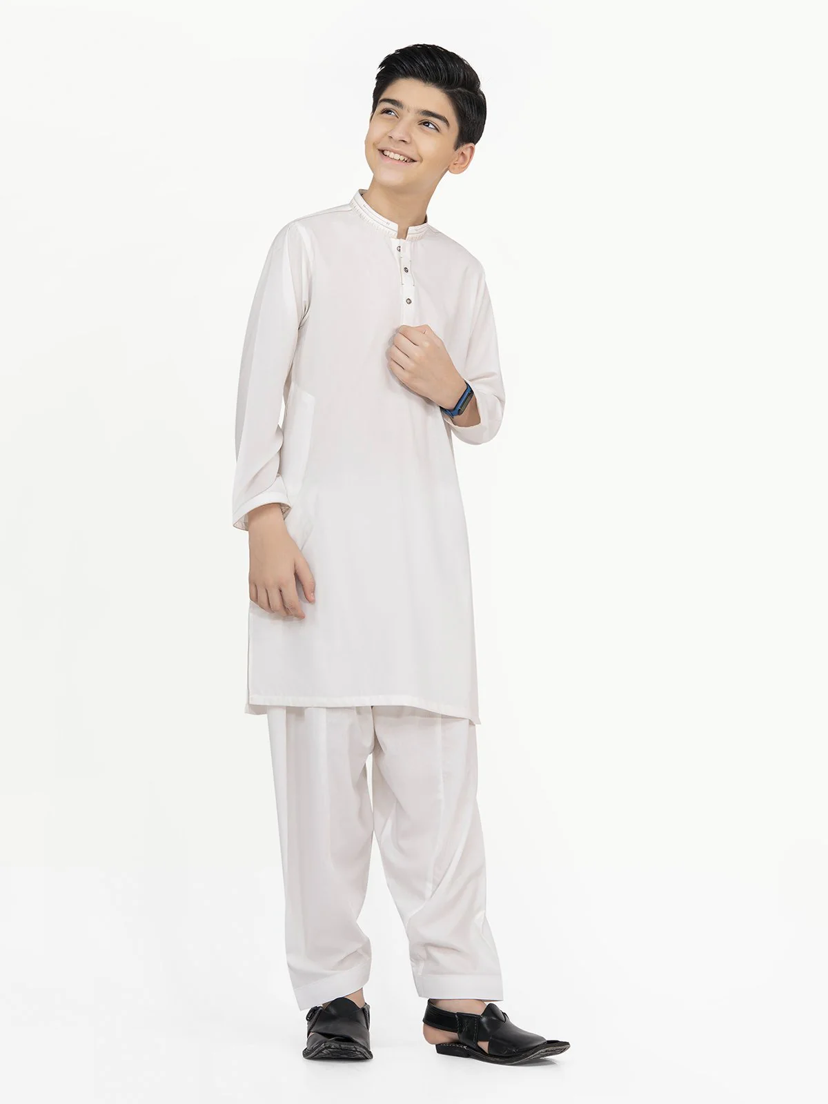 Embroidered Blended Shalwar Kameez - EBTKS22-3803 - Image 3