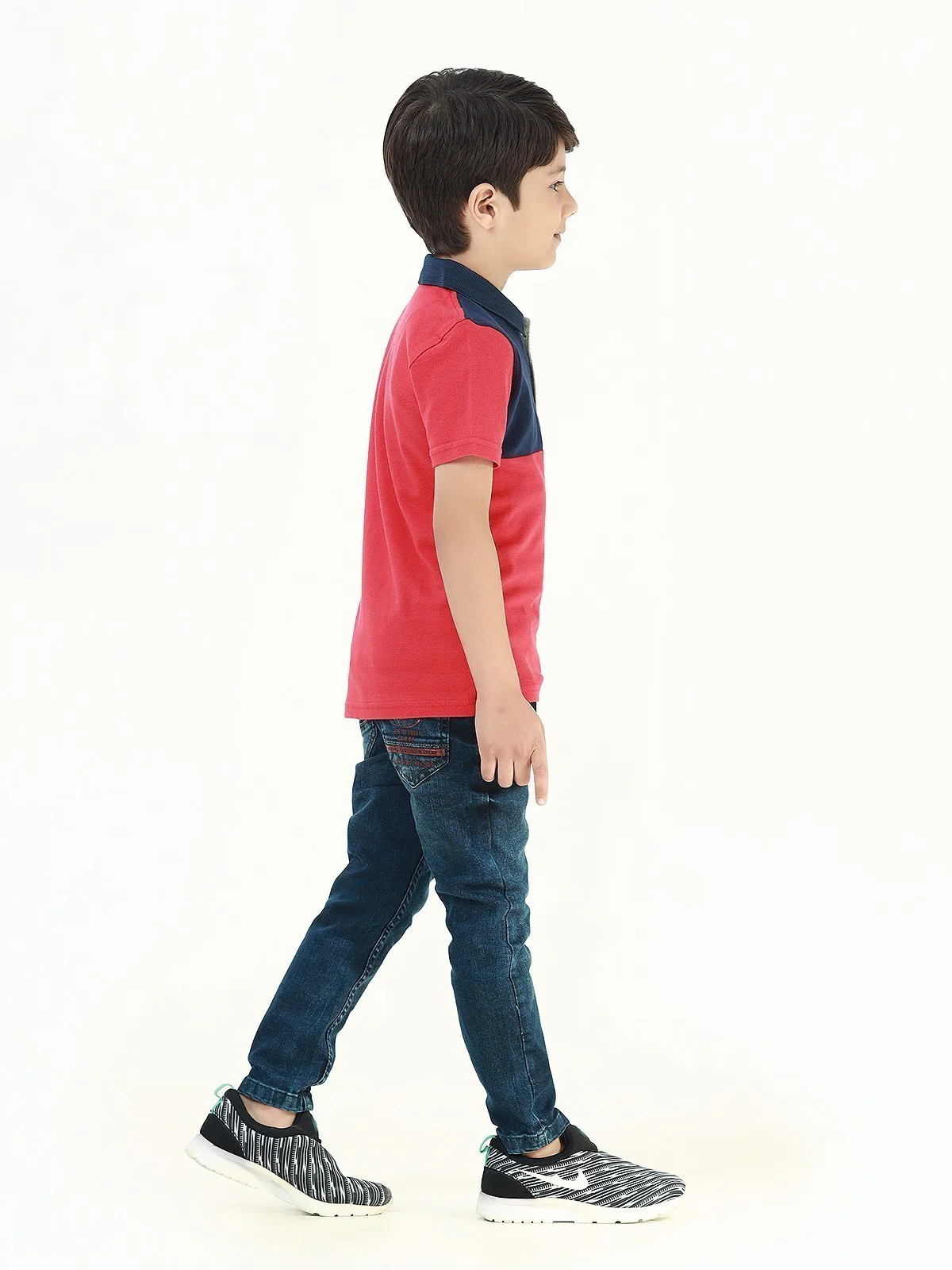 Color Block Polo - EBTPS22-039 - Image 2
