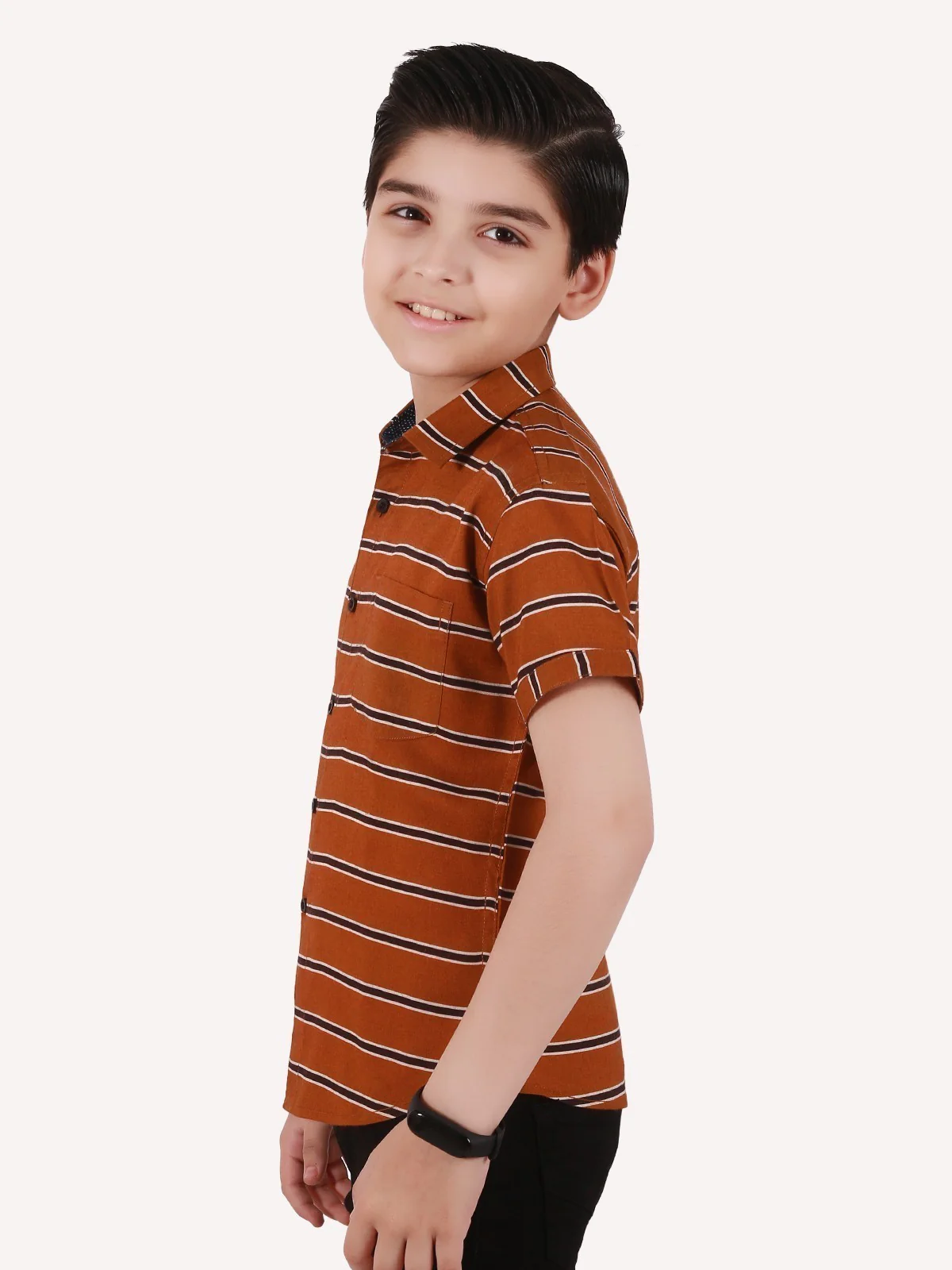 Half Sleeves Striped Shirt - EBTS20-27272 - Image 5
