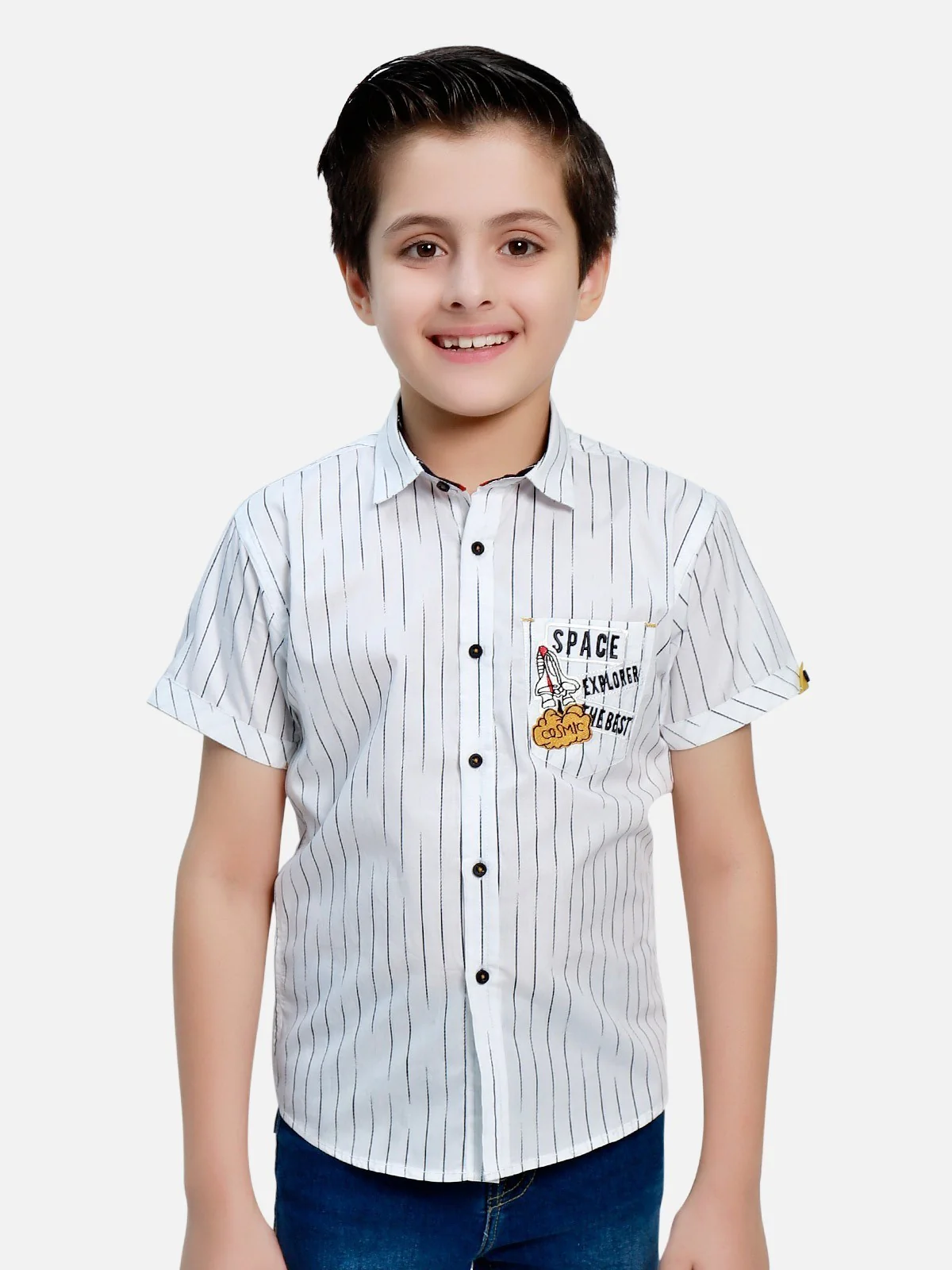 Half Sleeves Striped Shirt - EBTS20-27280