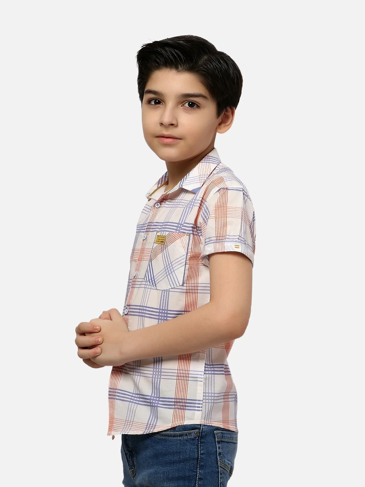 Half Sleeves Check Shirt - EBTS20-27281 - Image 5