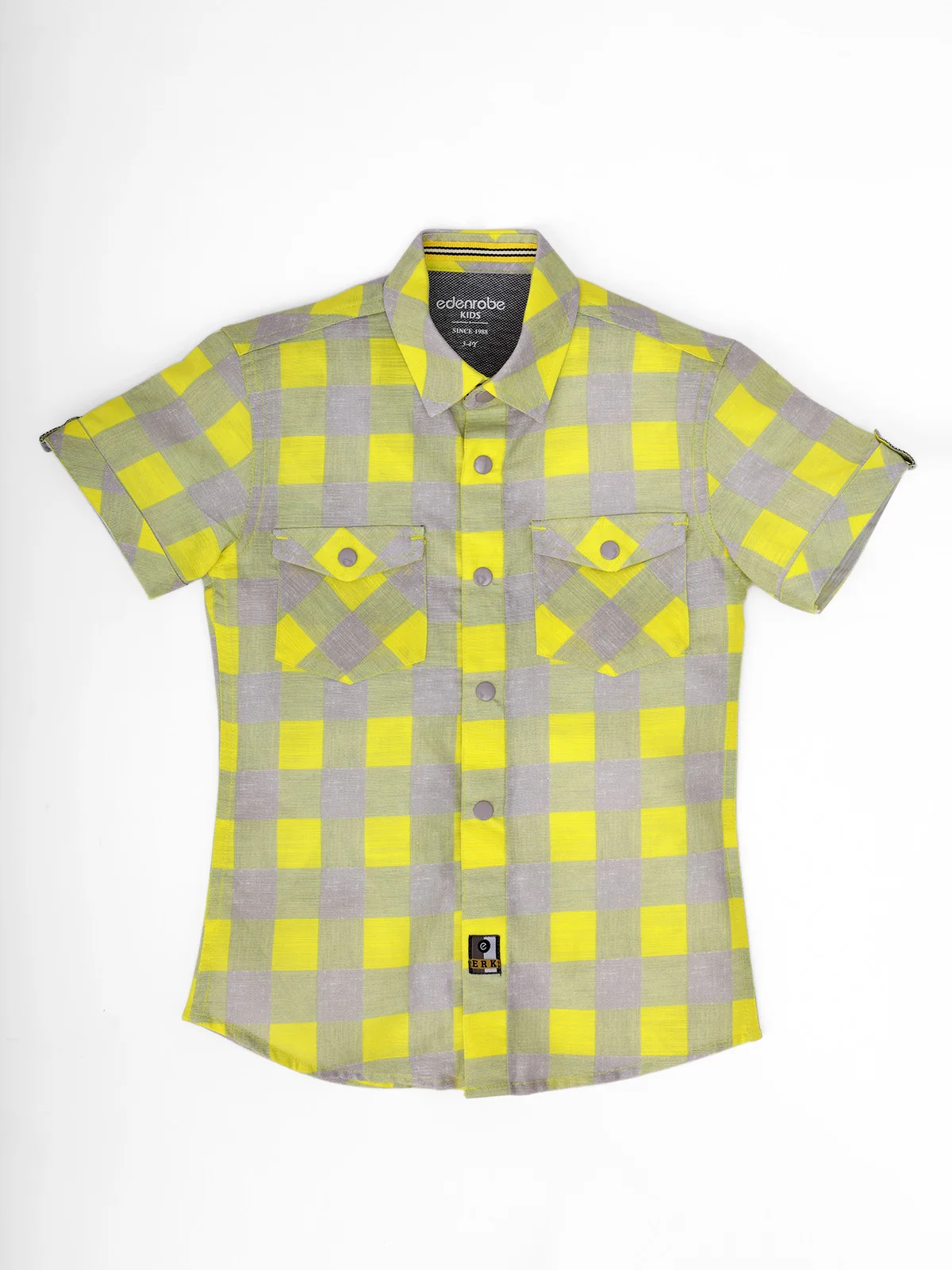 Half Sleeves Check Shirt - EBTS21-27319
