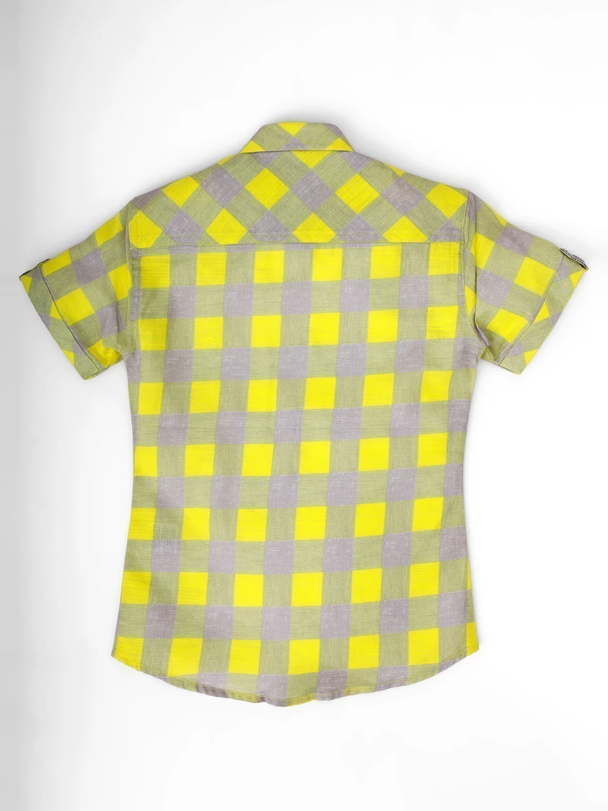 Half Sleeves Check Shirt - EBTS21-27319 - Image 2