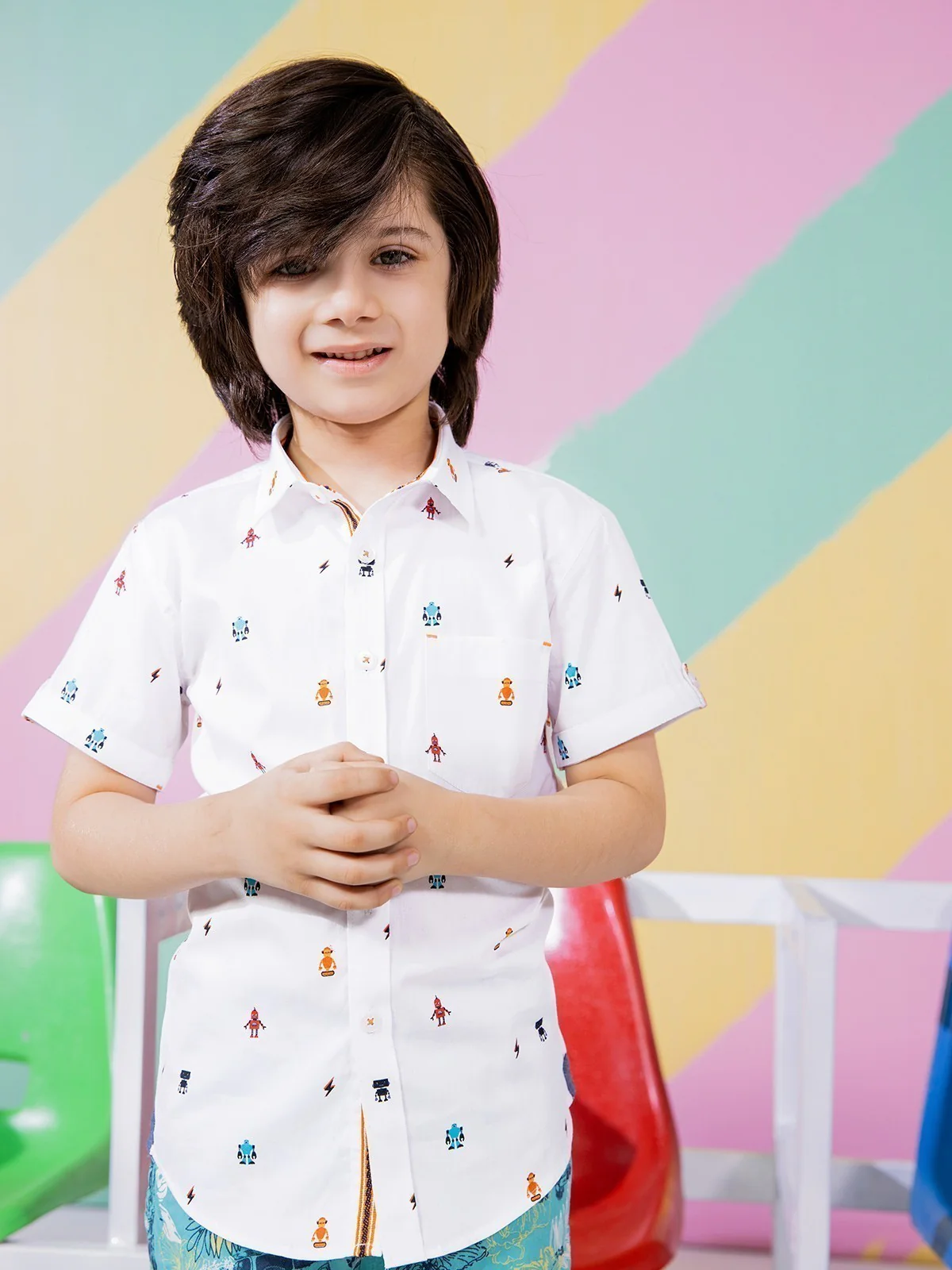 Half Sleeves Printed Shirt - EBTS21-27322