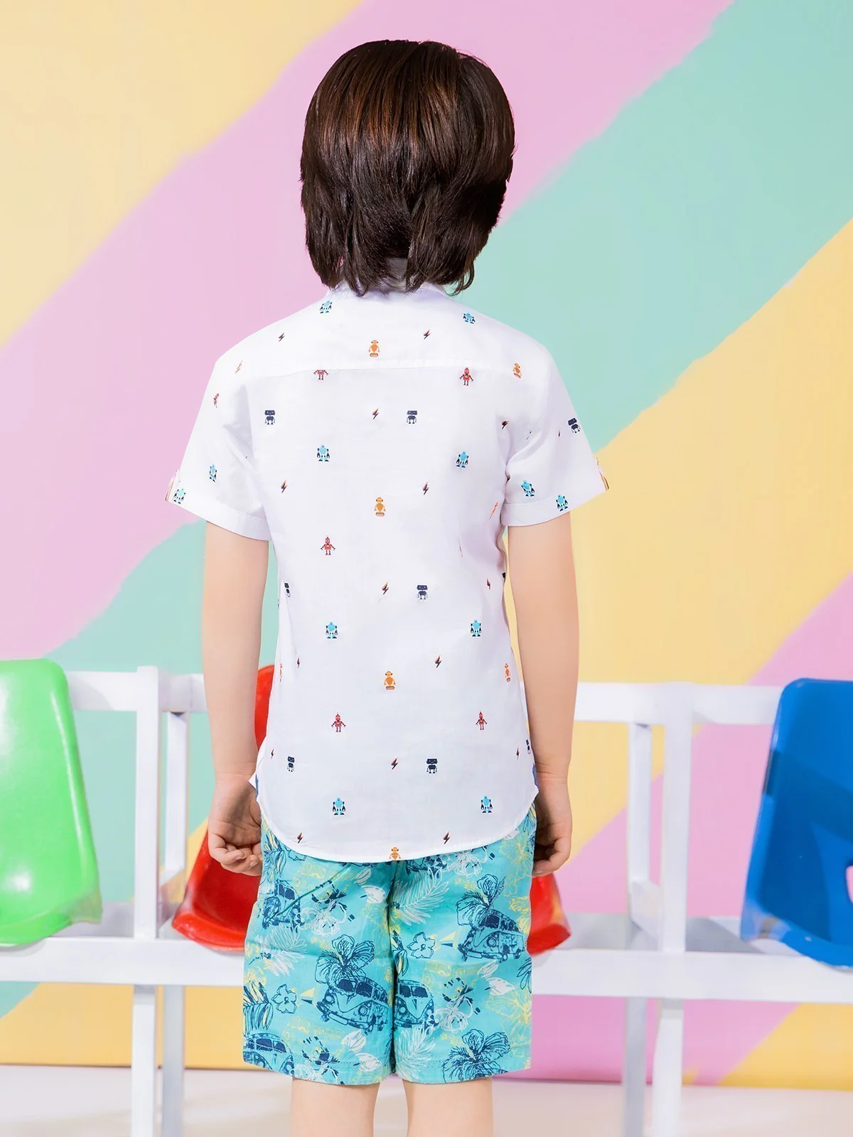 Half Sleeves Printed Shirt - EBTS21-27322 - Image 2