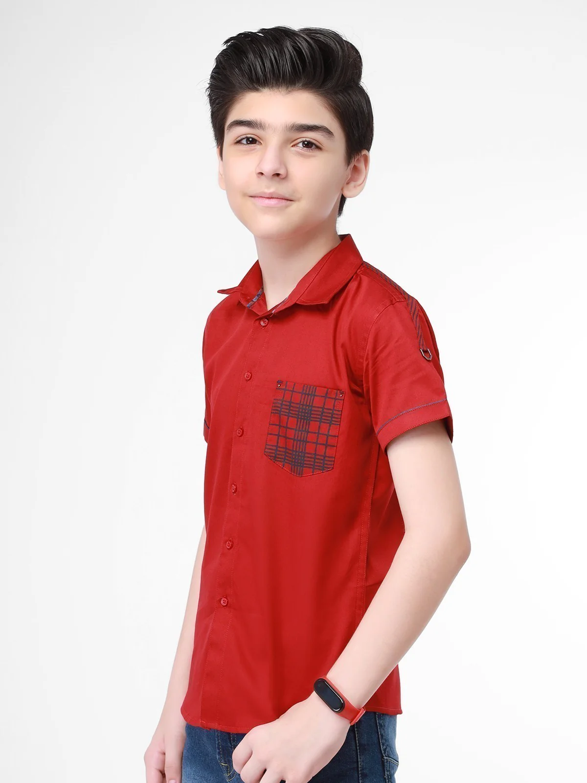 Half Sleeves Basic Shirt - EBTS21-27323 - Image 2