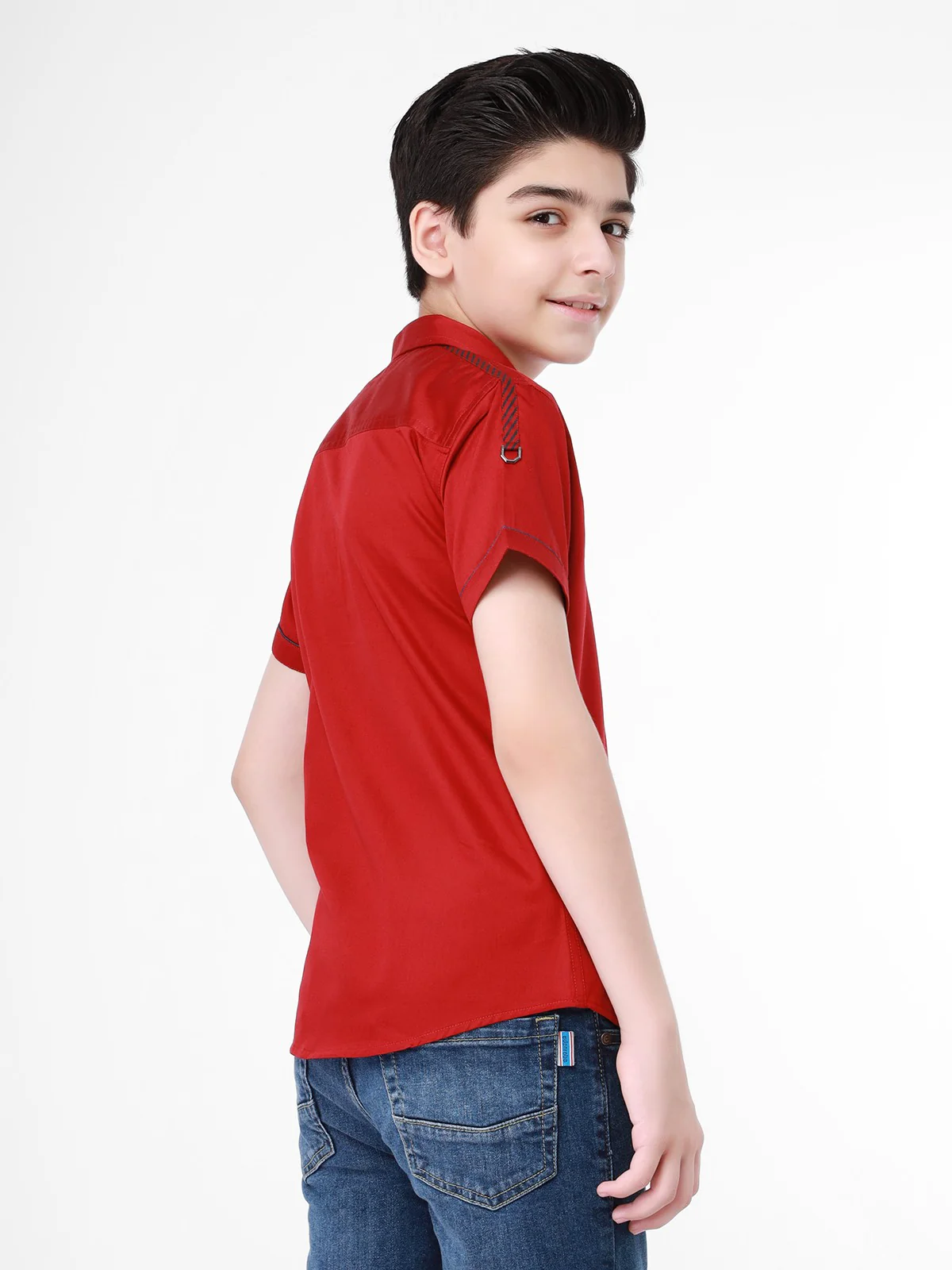 Half Sleeves Basic Shirt - EBTS21-27323 - Image 3