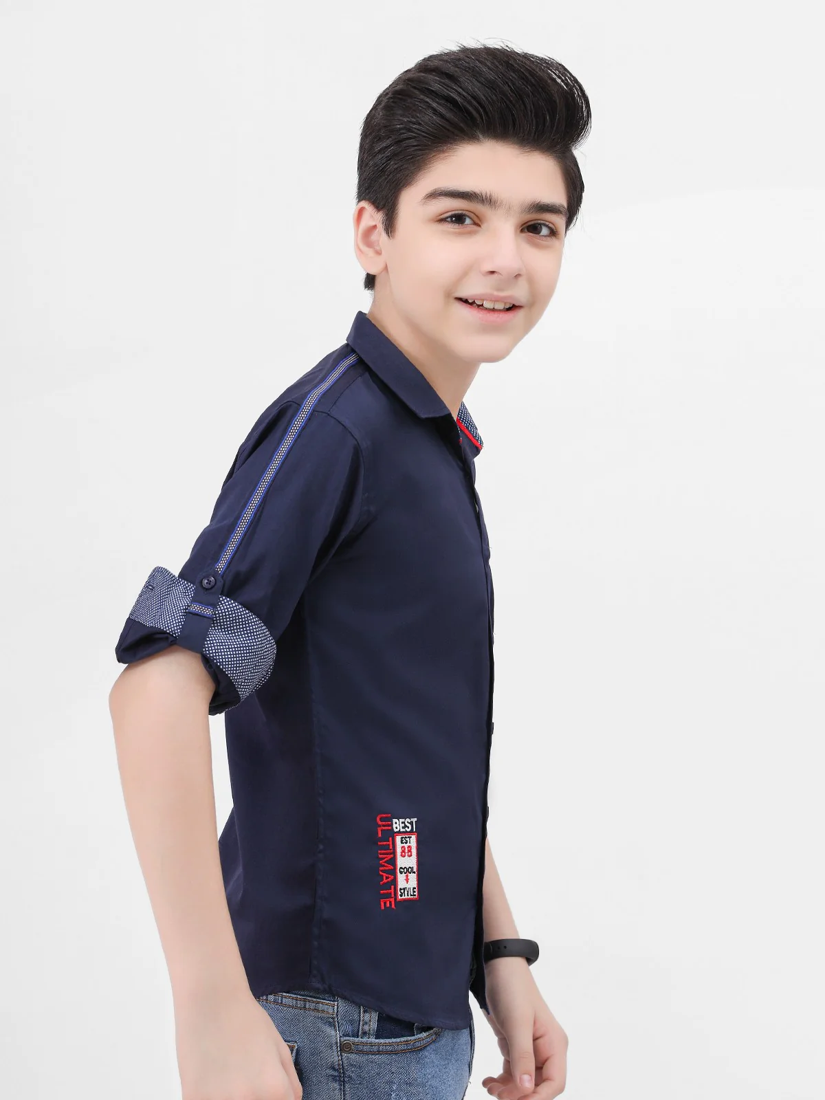 Half Sleeves Basic Shirt - EBTS21-27324 - Image 2