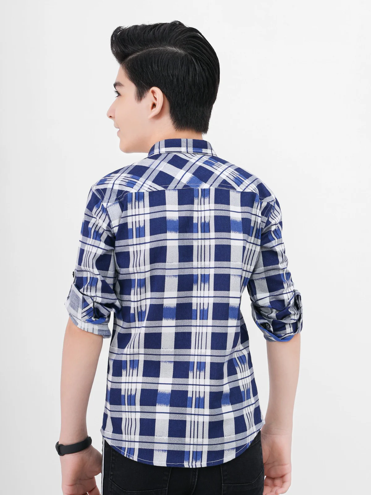 Half Sleeves Check Shirt - EBTS21-27355 - Image 3