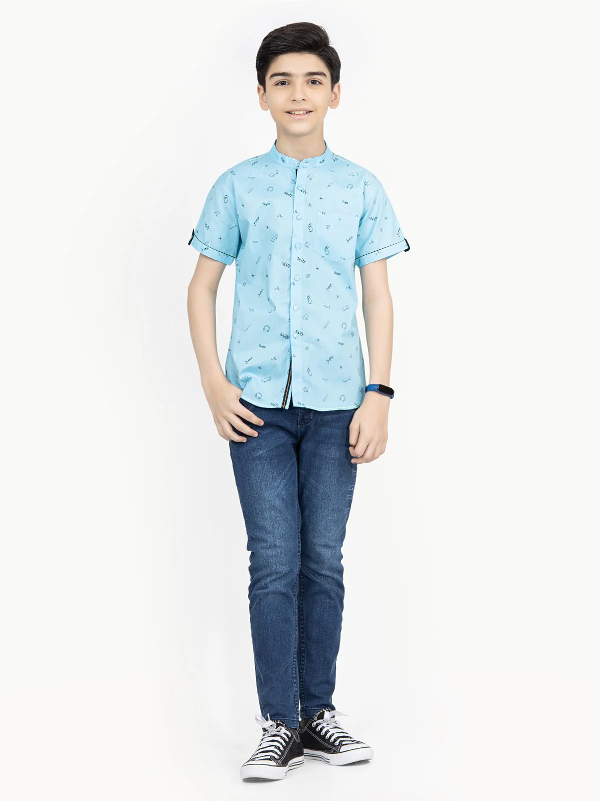 Half Sleeves Printed Shirt - EBTS22-27371