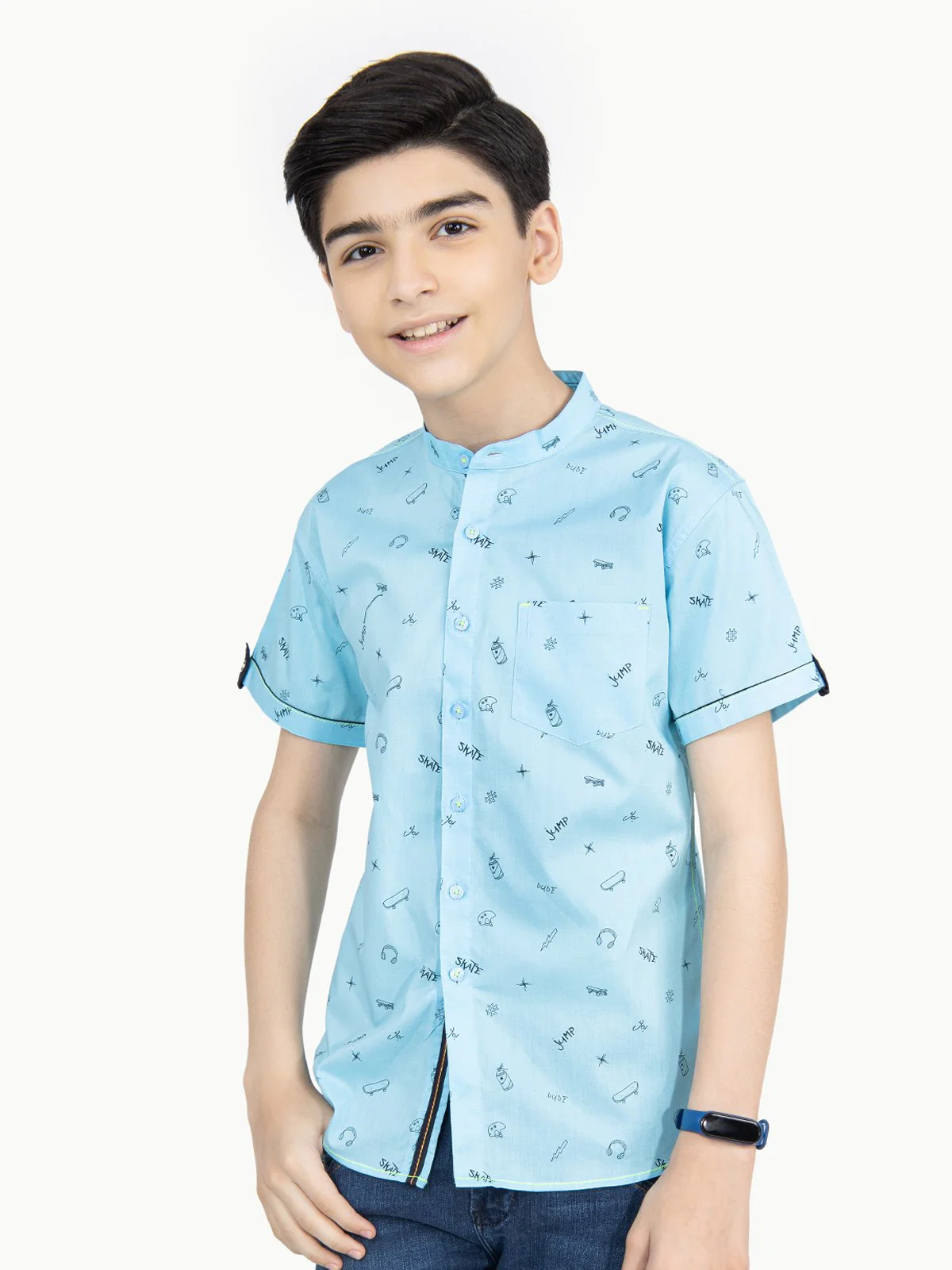 Half Sleeves Printed Shirt - EBTS22-27371 - Image 2