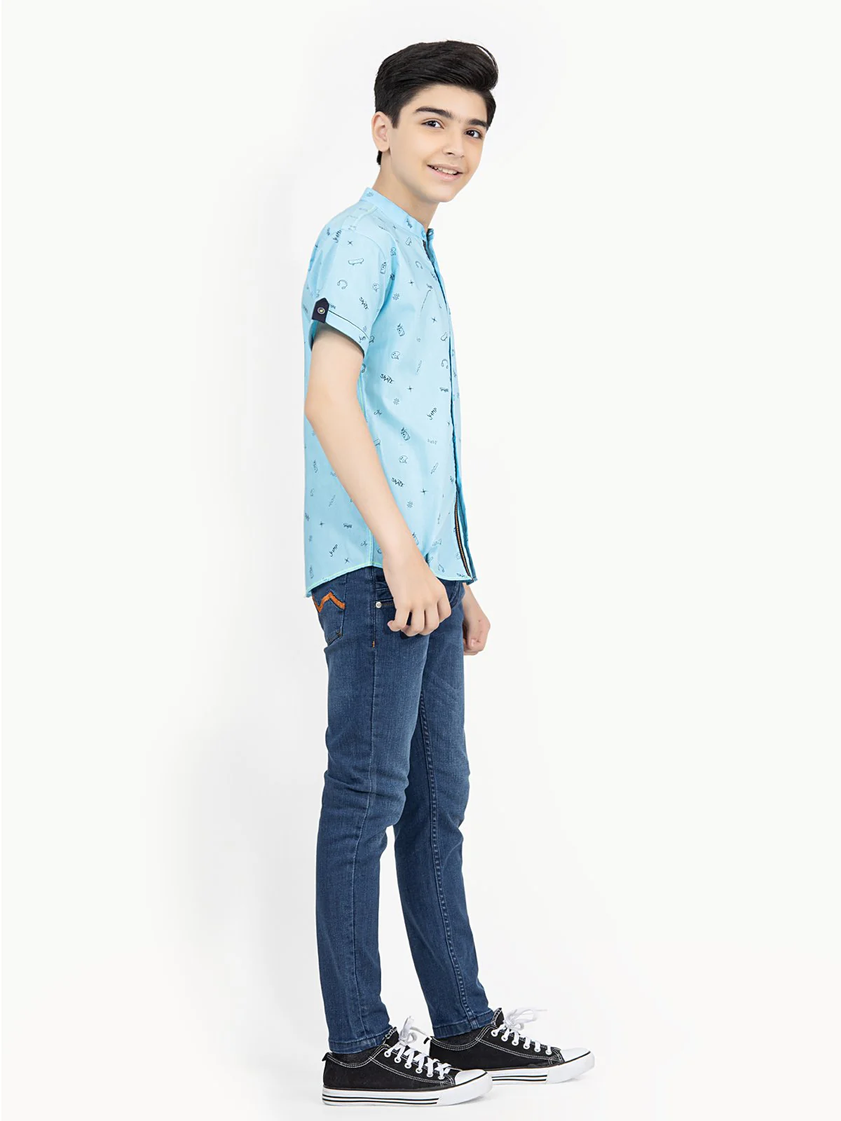 Half Sleeves Printed Shirt - EBTS22-27371 - Image 3