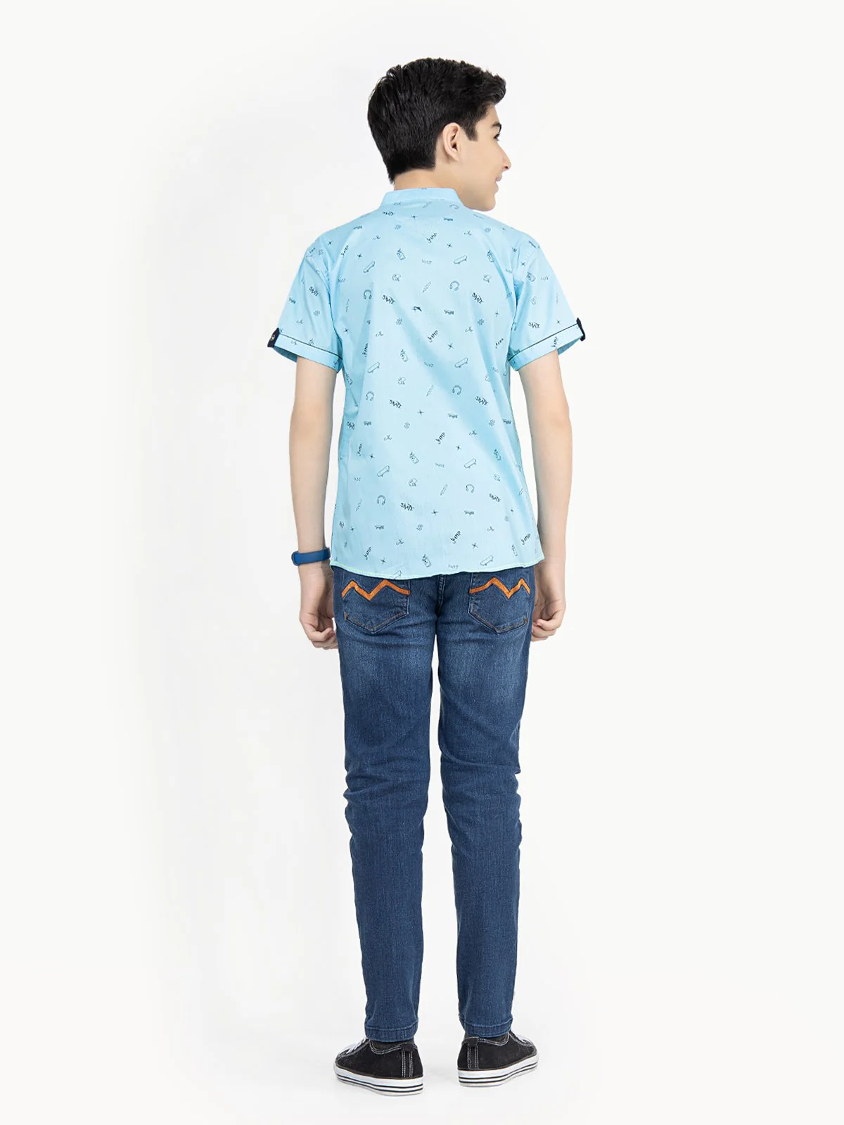 Half Sleeves Printed Shirt - EBTS22-27371 - Image 6