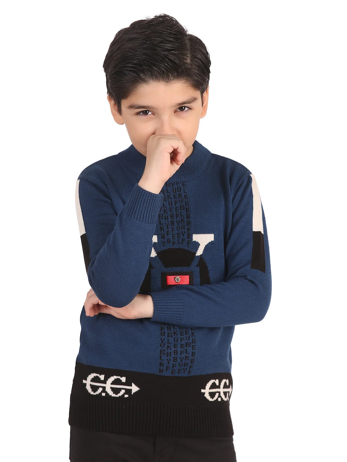 Crew Neck Acrylic Sweater - EBTSWT19-003 - Image 2