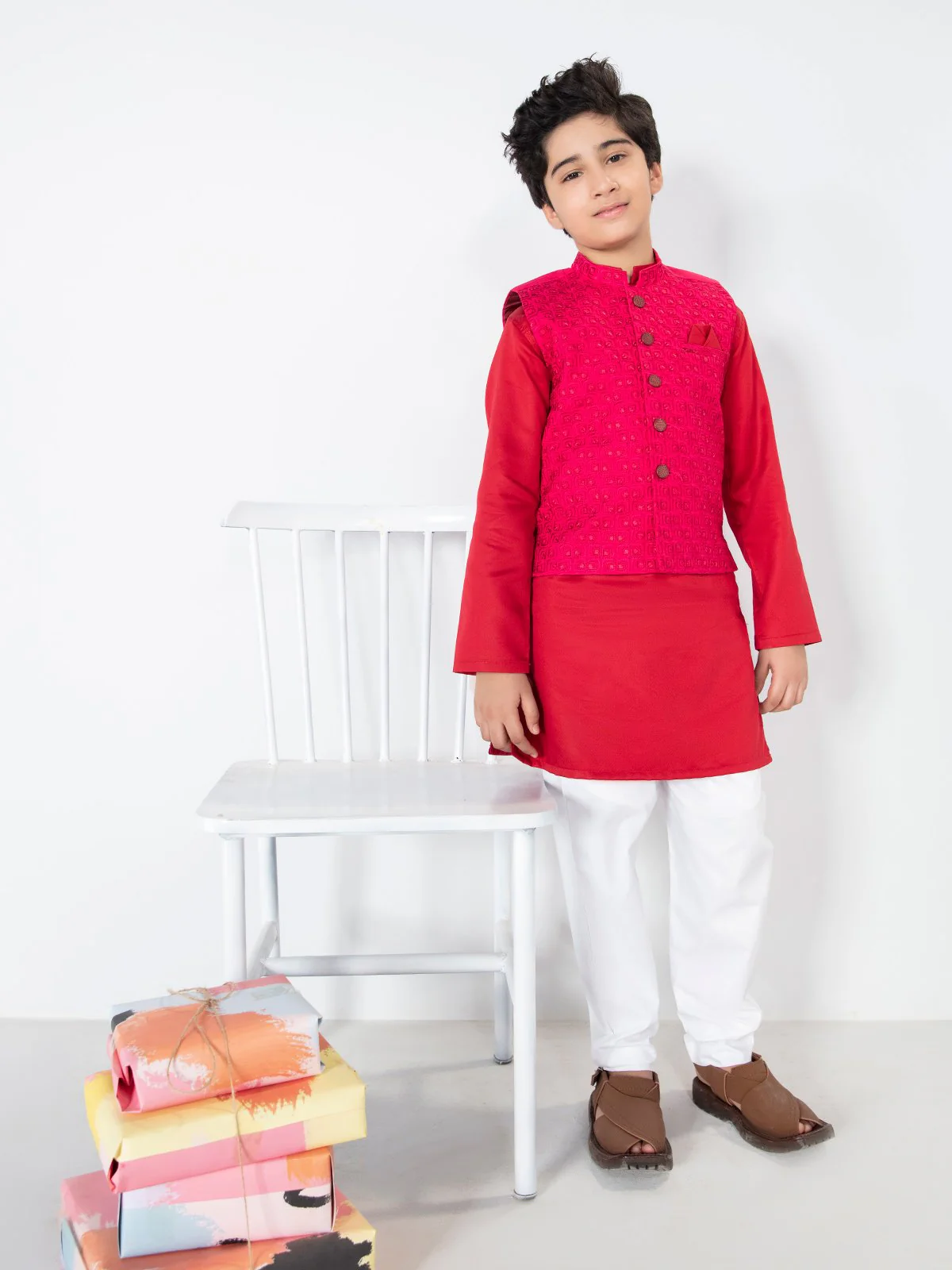 Cotton Waistcoat Suit - EBTWCS21-25132 - Image 5