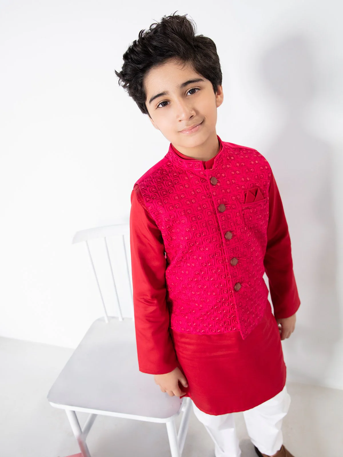 Cotton Waistcoat Suit - EBTWCS21-25132 - Image 7