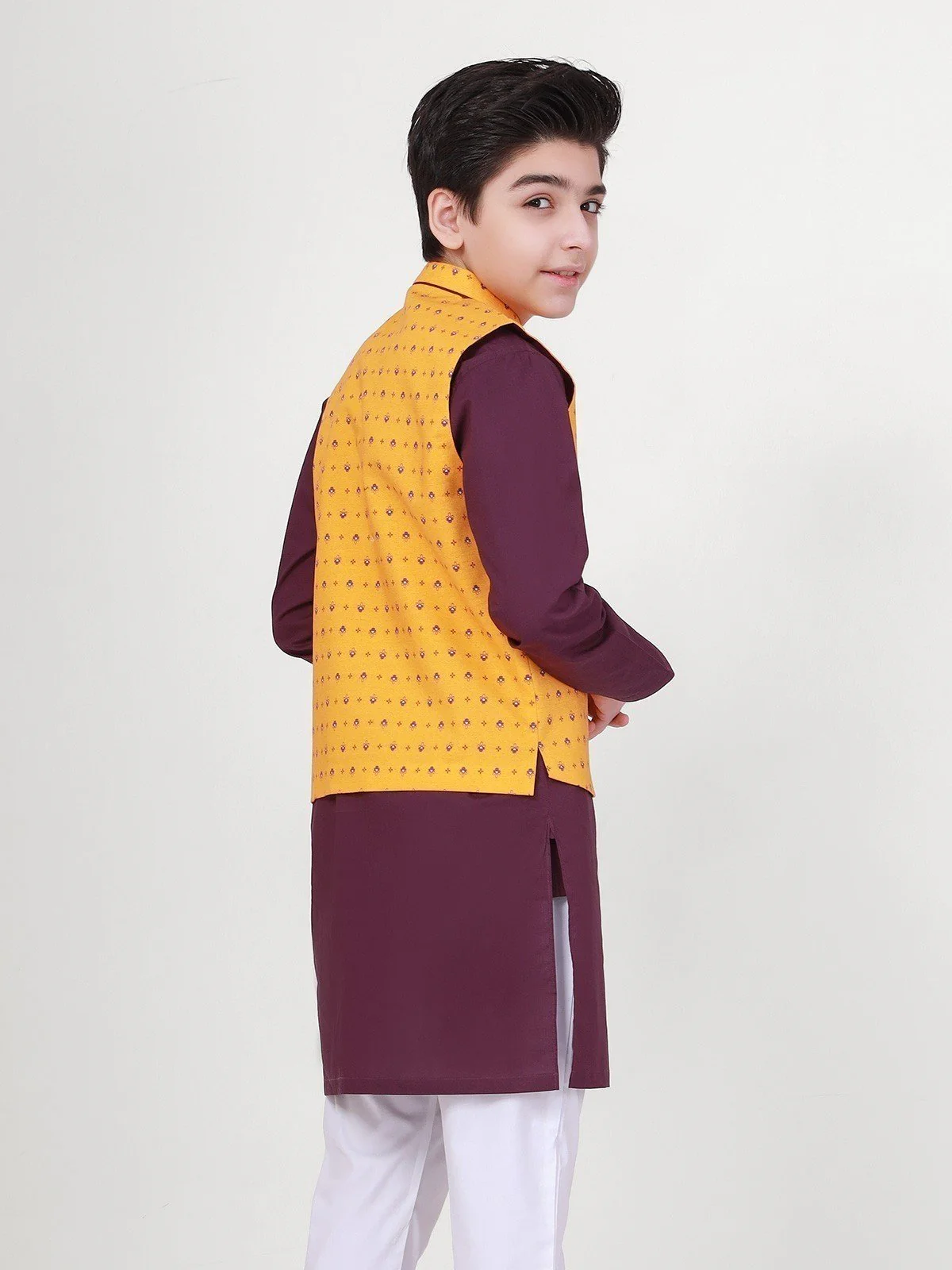 Cotton Waistcoat Suit - EBTWCS21-25136 - Image 2