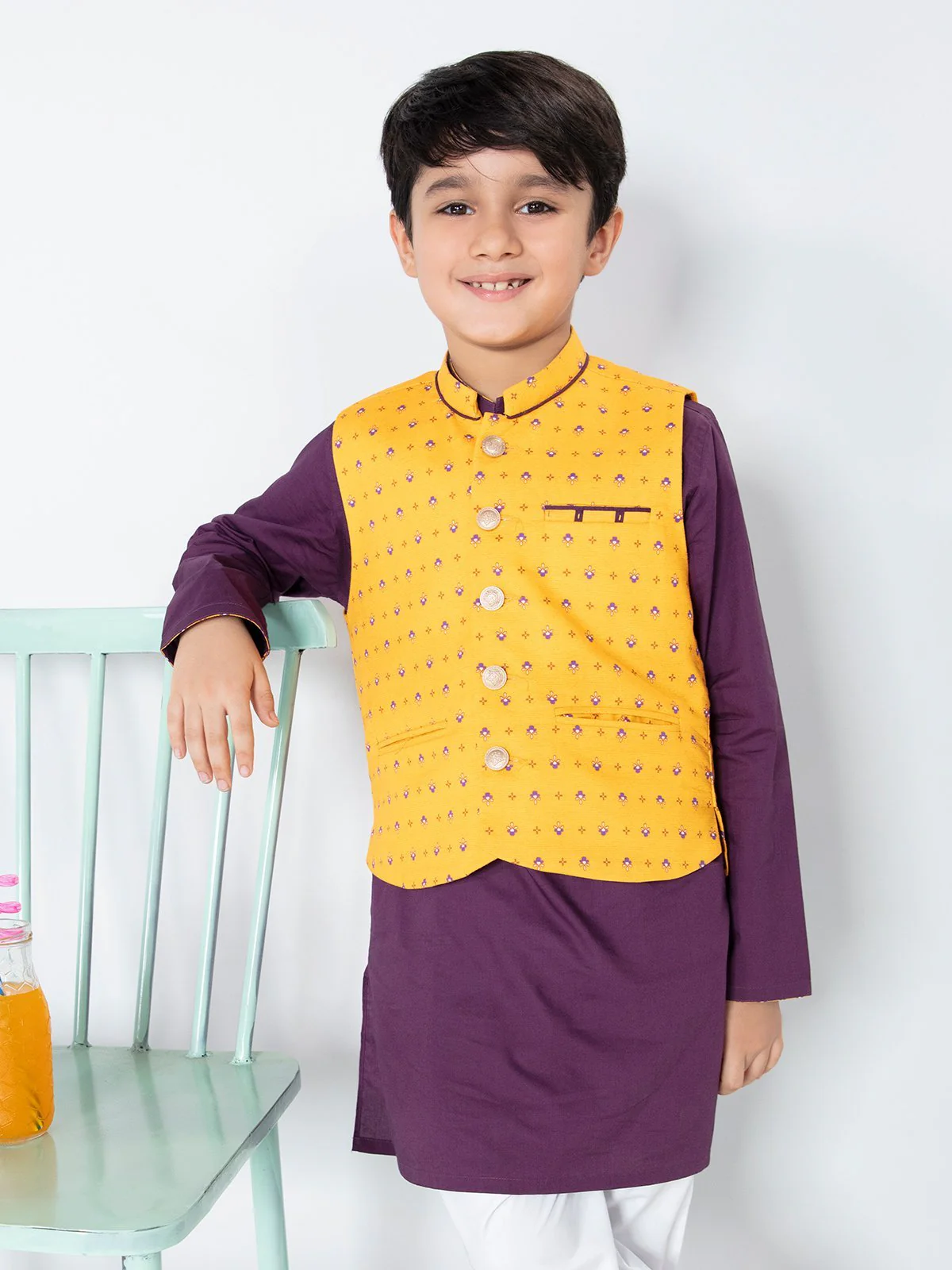 Cotton Waistcoat Suit - EBTWCS21-25136 - Image 4