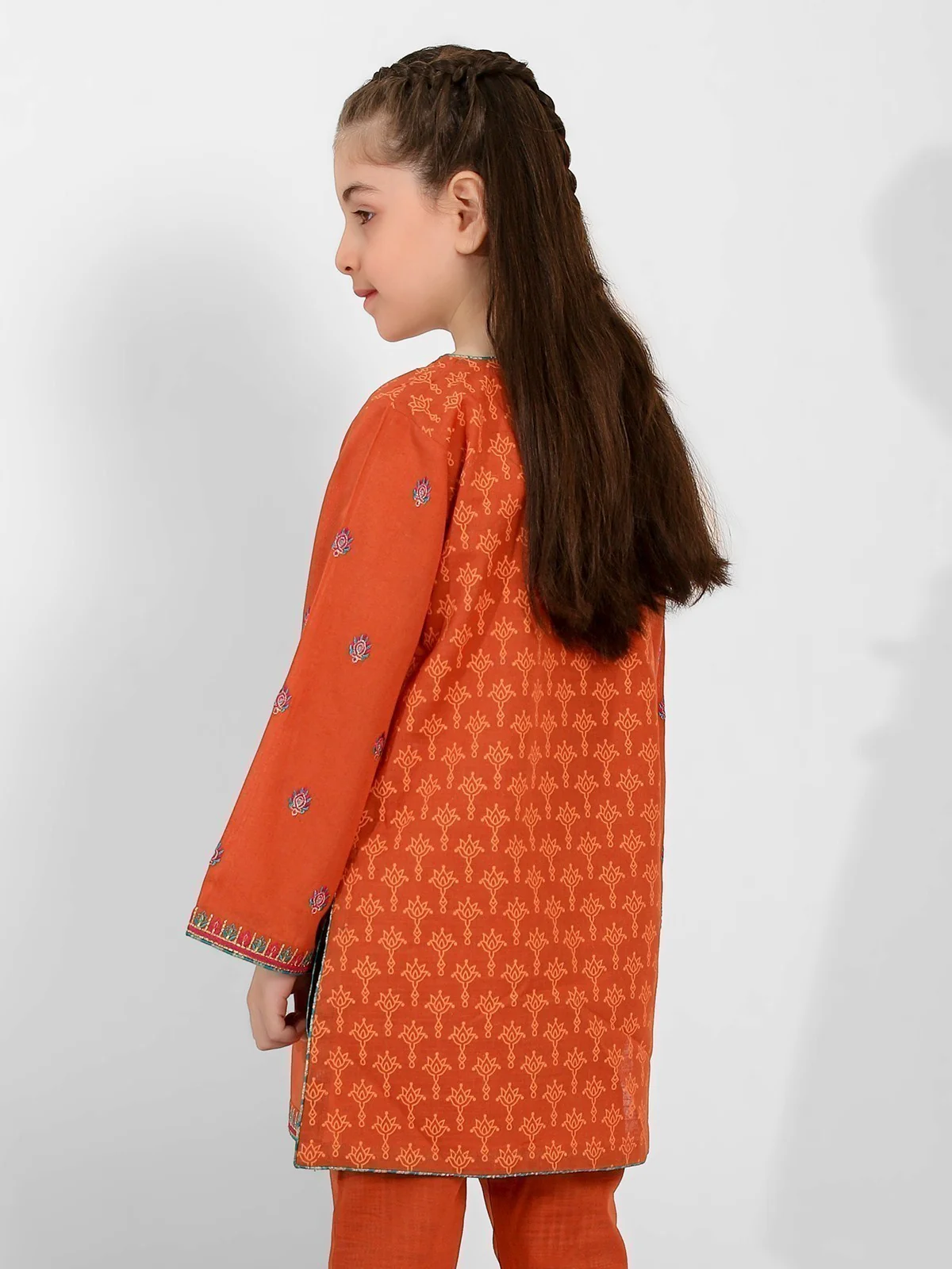 Embroidered Khaddar Shirt Trouser - EGTKE21-70242 (2-Pcs) - Image 2