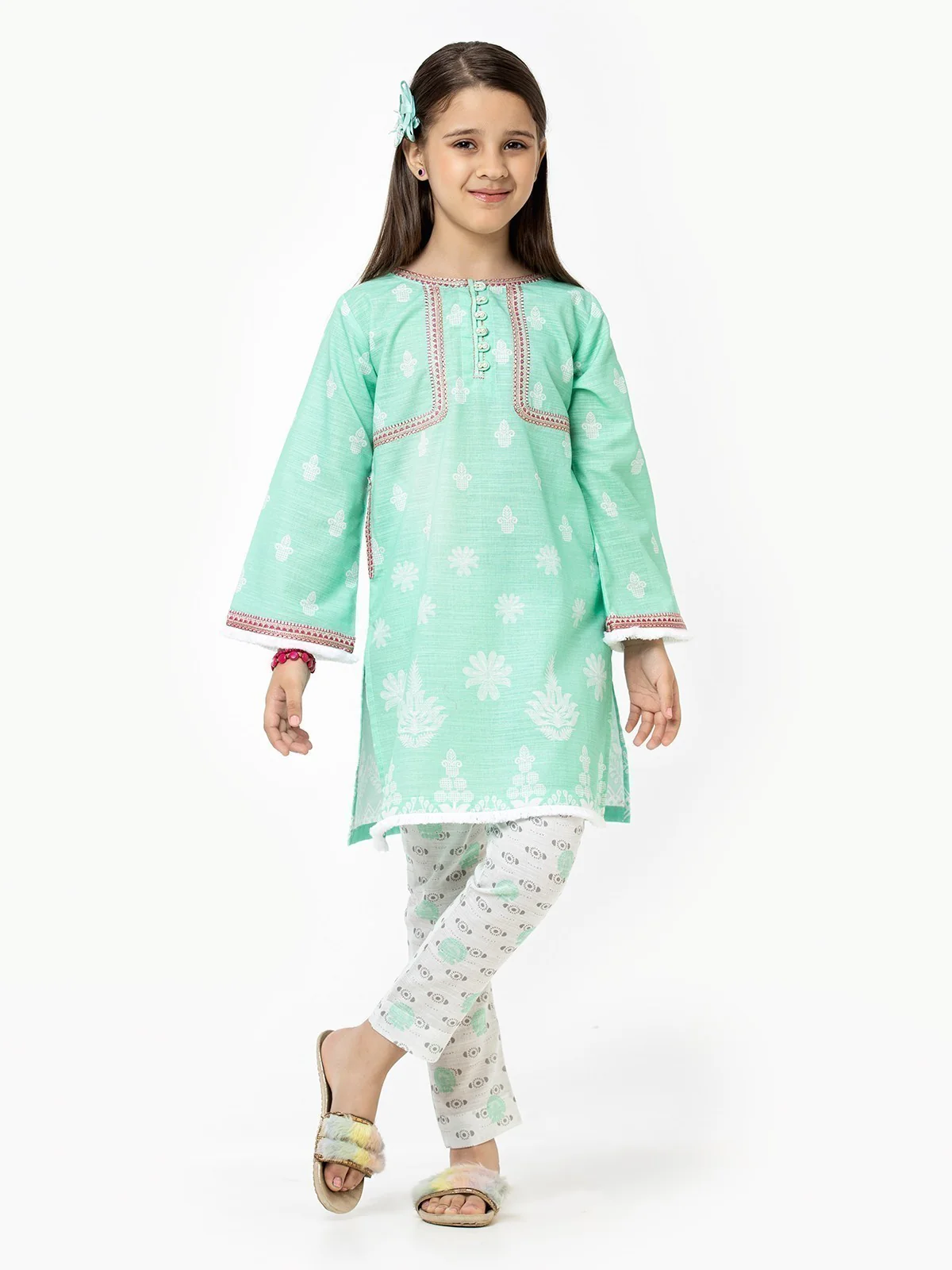 Embroidered Khaddar Shirt Trouser - EGTKE22-70315 (2-Pcs)