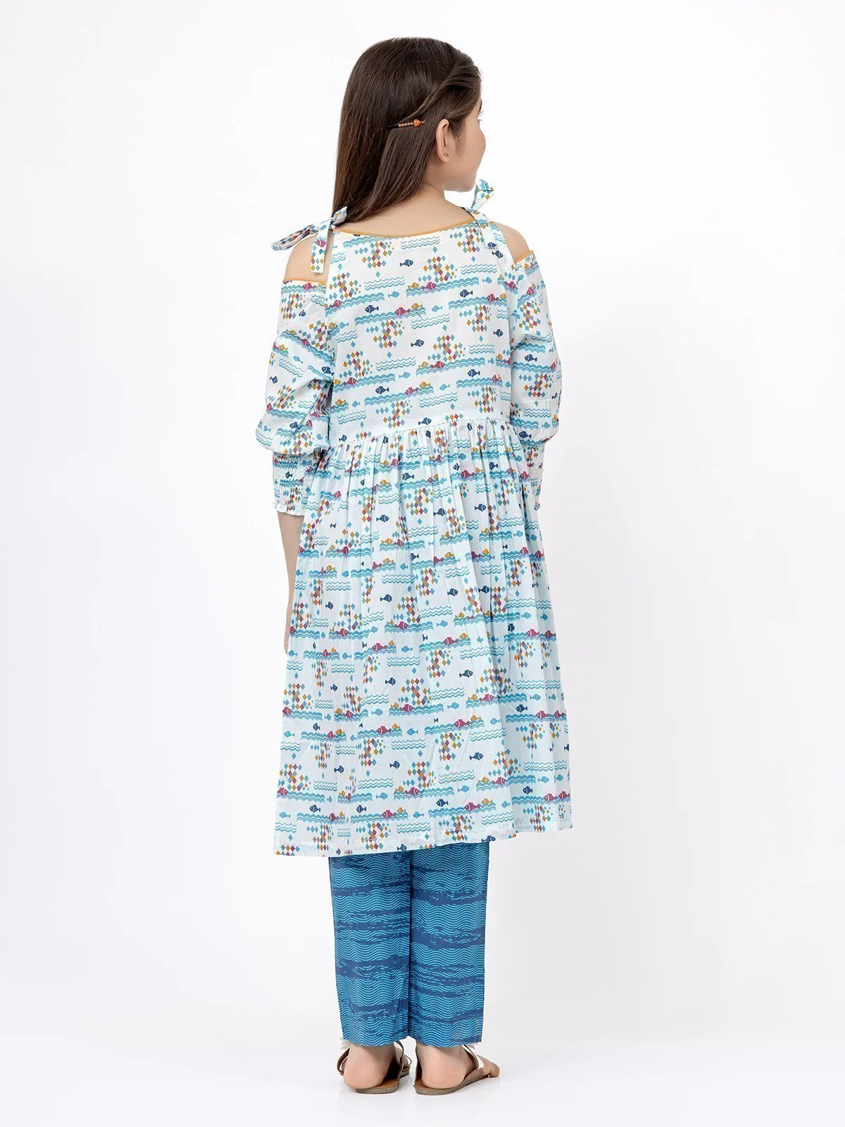 Printed Lawn Shirt Trouser - EGTKP21-70286 (2-Pcs) - Image 4