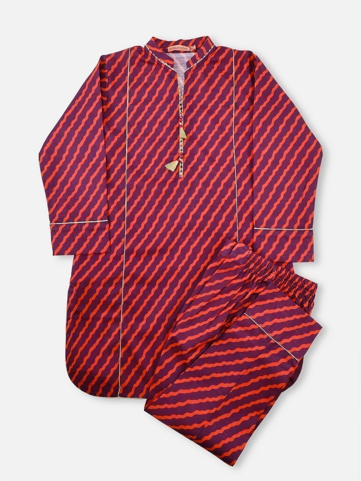 Printed Chanderi Shirt Trouser - EGTKP21-70352 (2-Pcs)