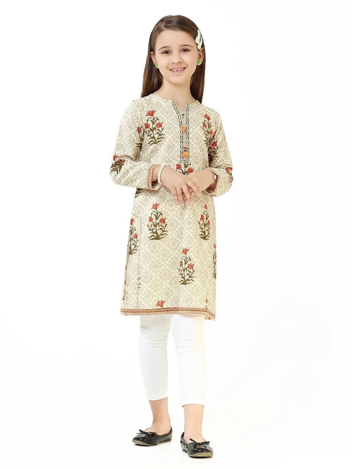 Printed Khaddar Shirt - EGTKP22-70393