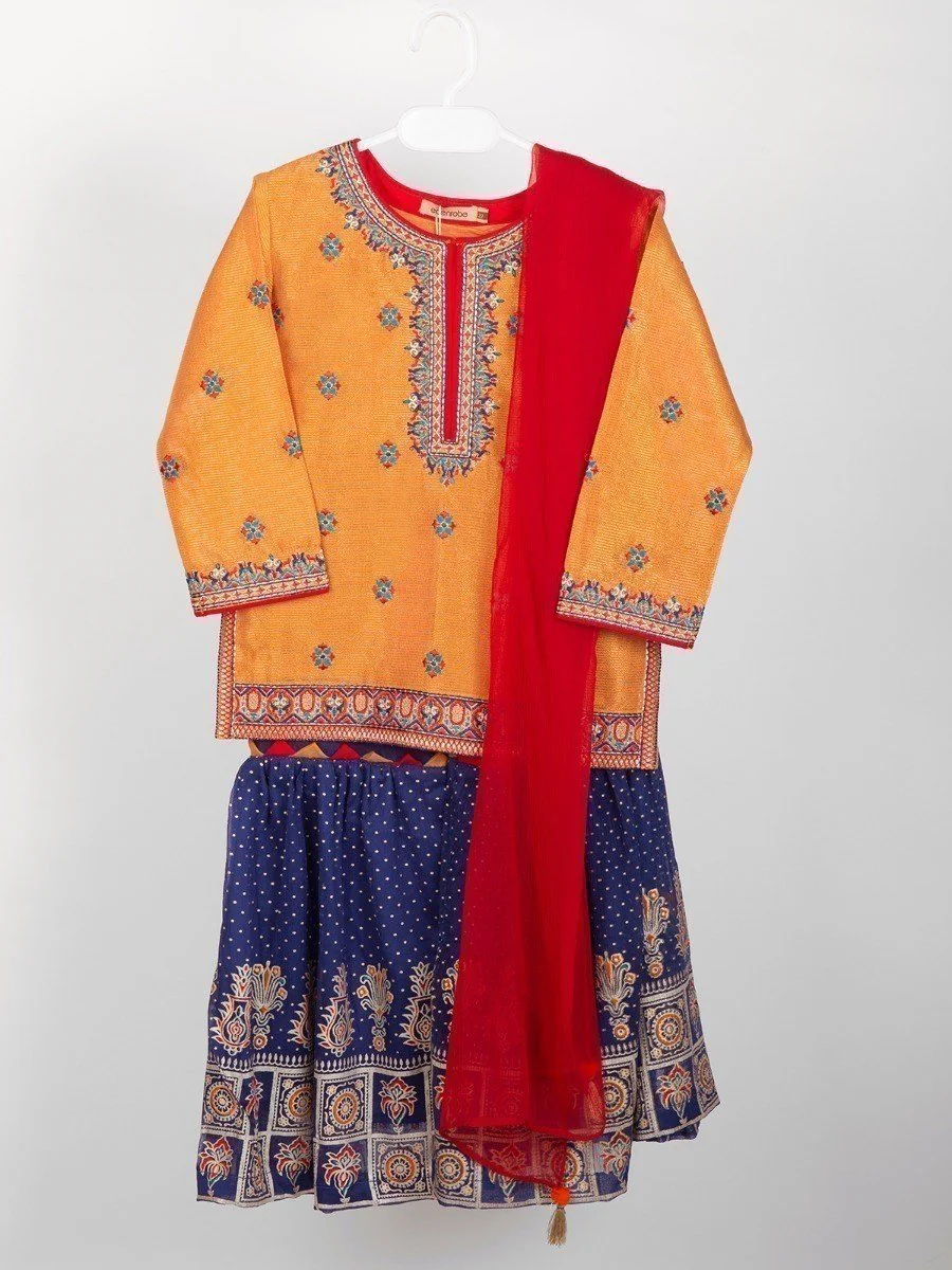 Embroidered Chiffon Suit - EGTP20-22135