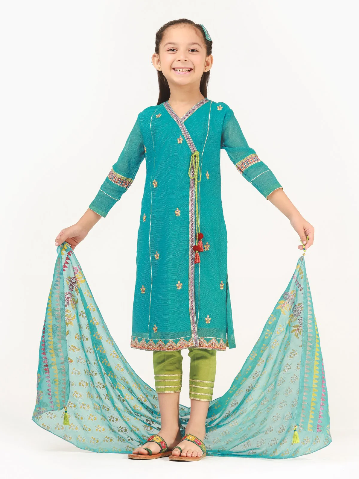 Embroidered Cotton Suit - EGTP20-22157 - Image 3