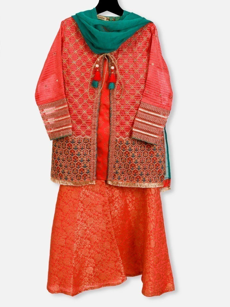 Embroidered Chiffon Suit - EGTP20-22161