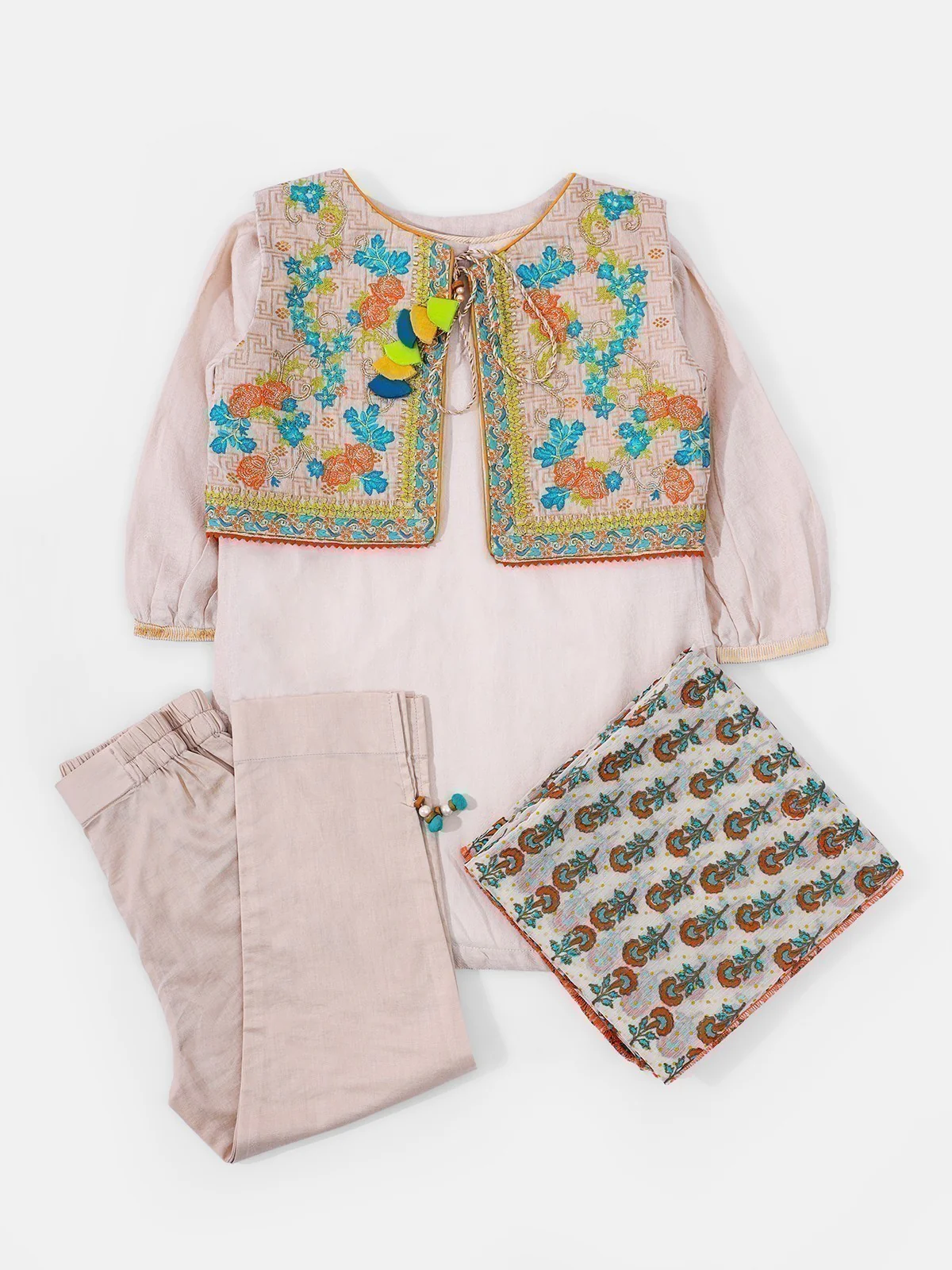 Embroidered Cotton Suit - EGTP21-22143 - Image 2